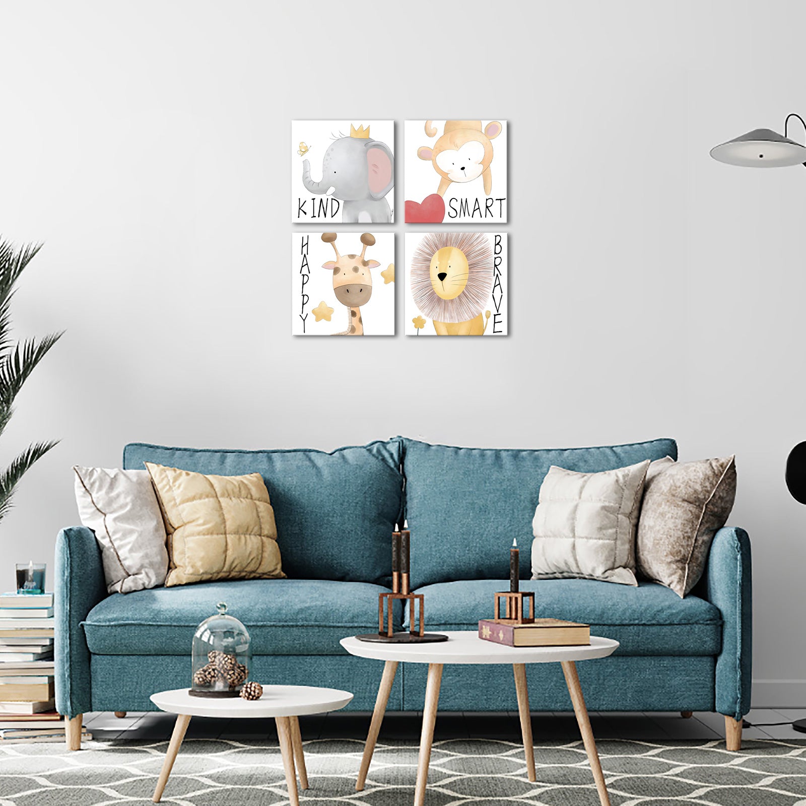 4-panel Quotes Animals Easy Canvas Print easy canvas prints