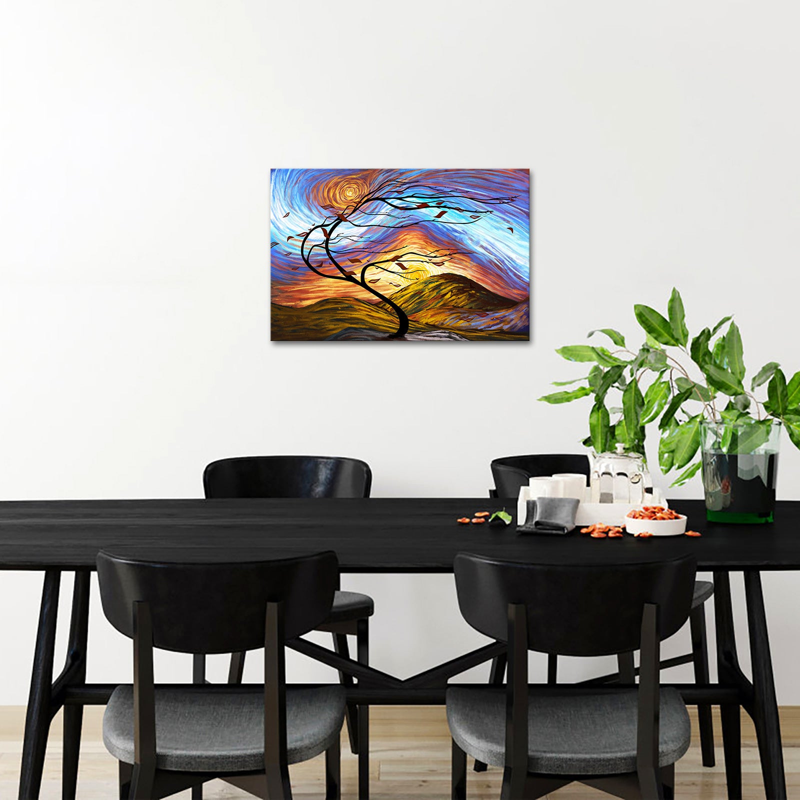 Van Gogh's Lonely Tree large custom canvas prints