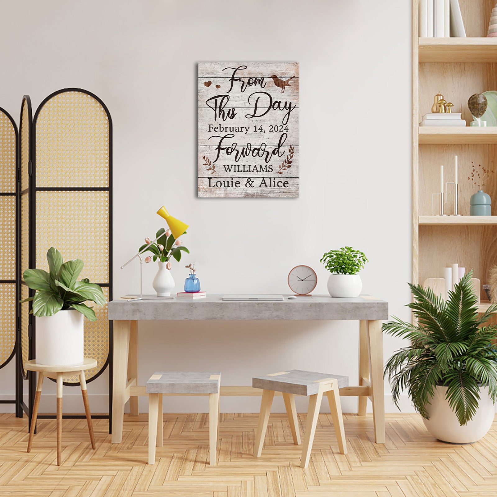 custom canvas wall art with words