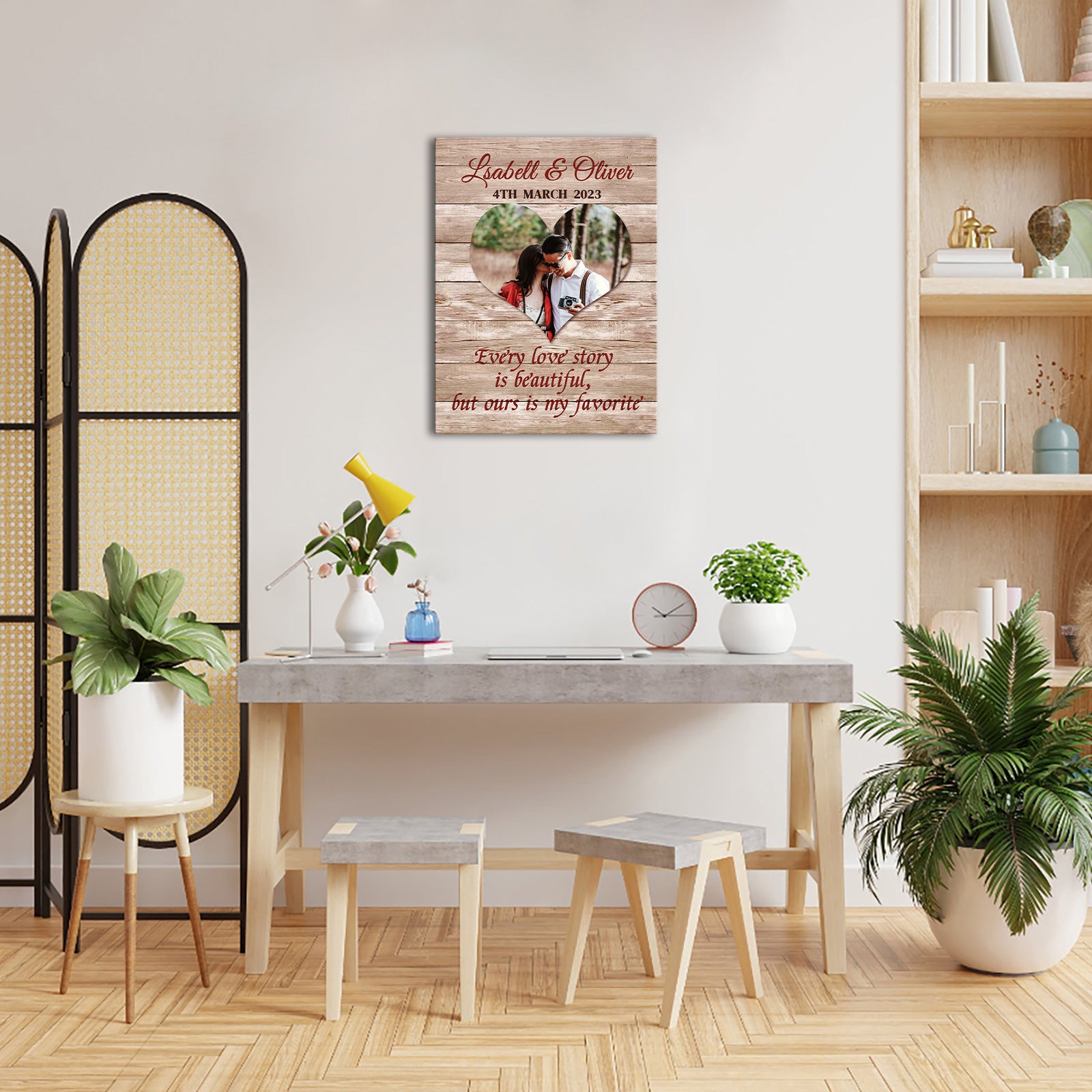 Custom Couple Canvas Wall Art