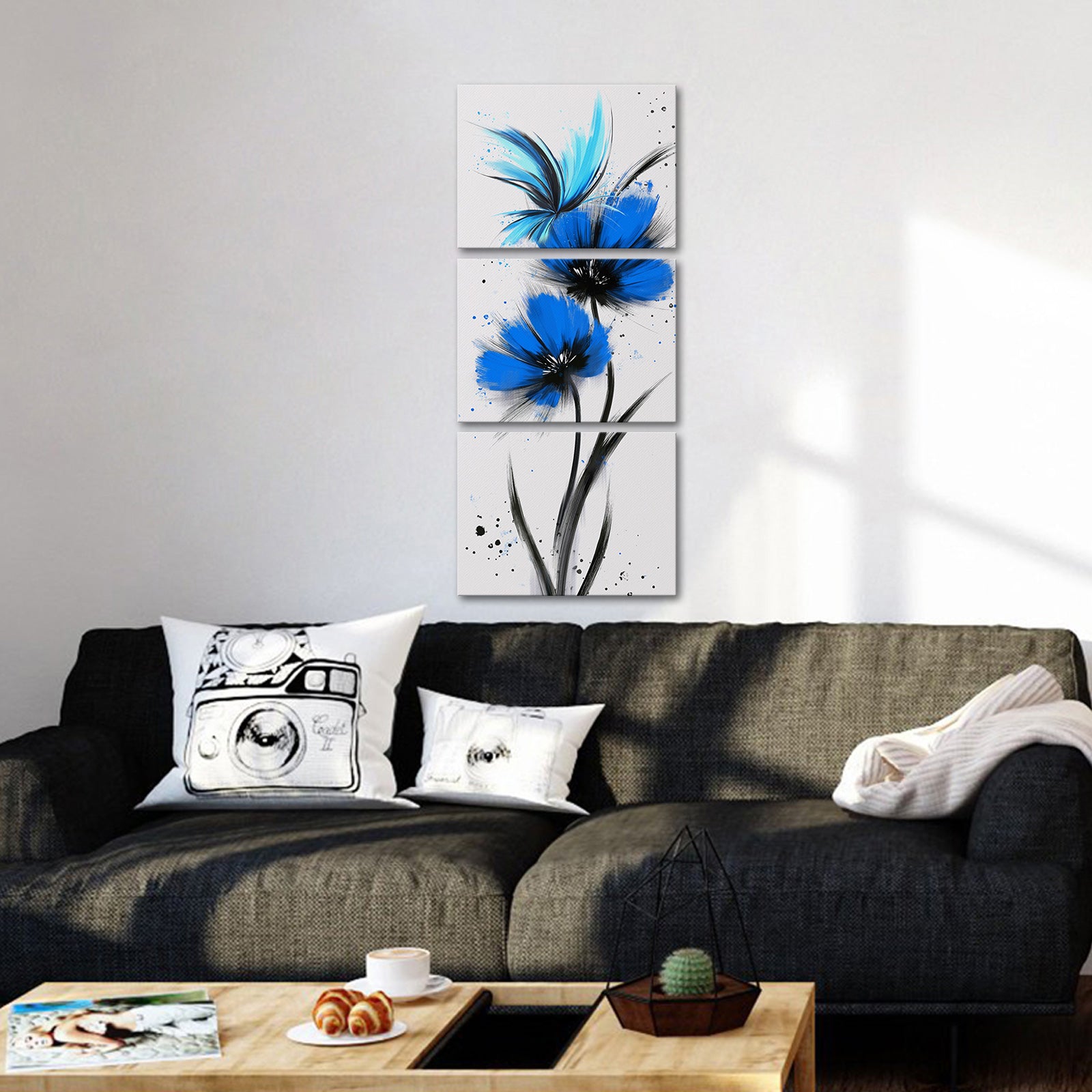 Abstract Bright Butterfly split canvas photo prints