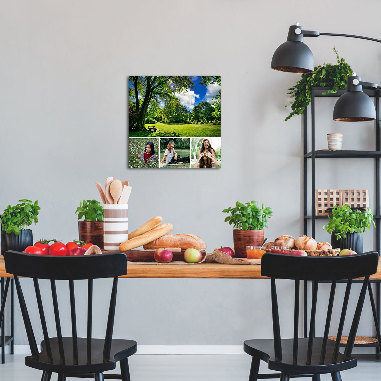 rectangular custom collage canvas