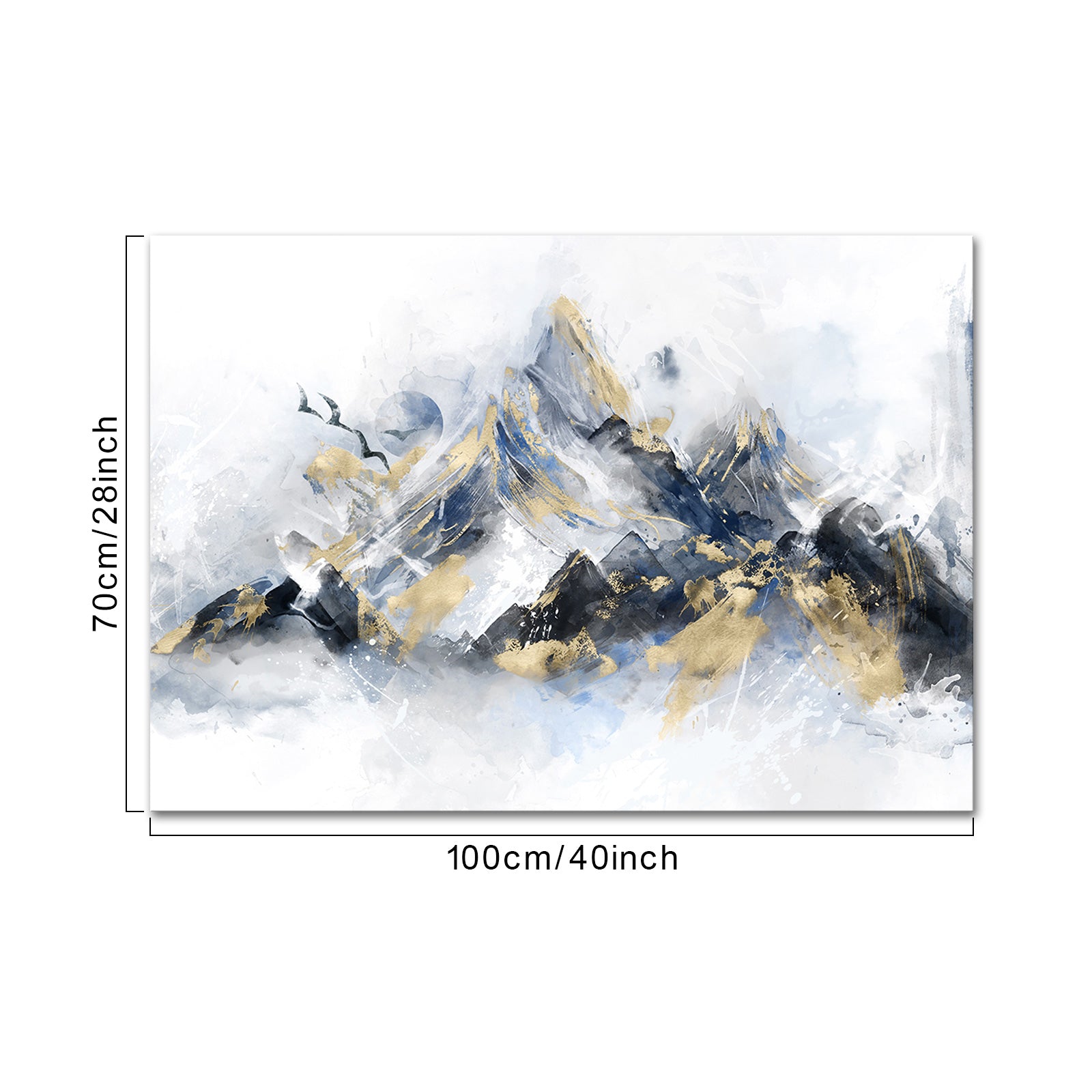 Abstract Mountain Peaks