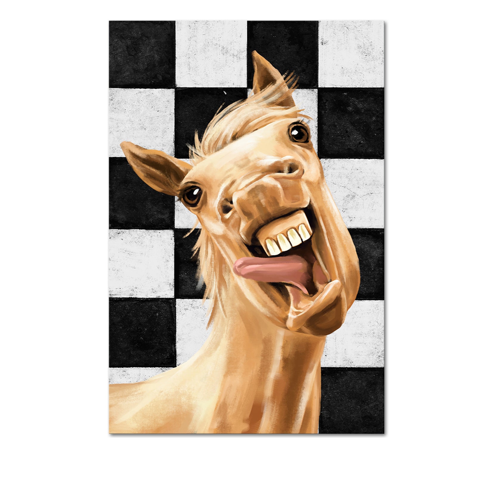 Funny Horse canvas prints for modern living wall
