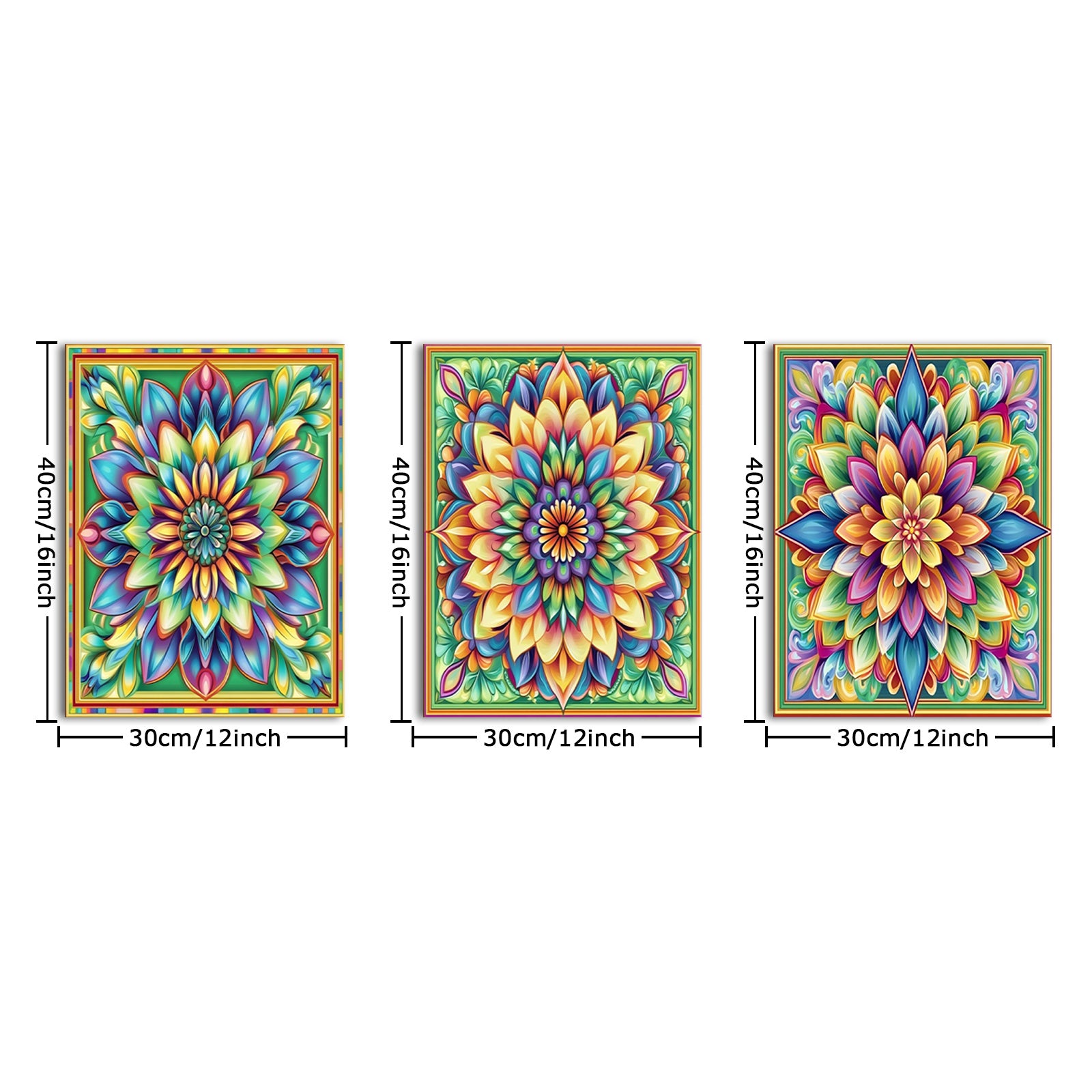 Kaleidoscope Colorful Floral Patterns
