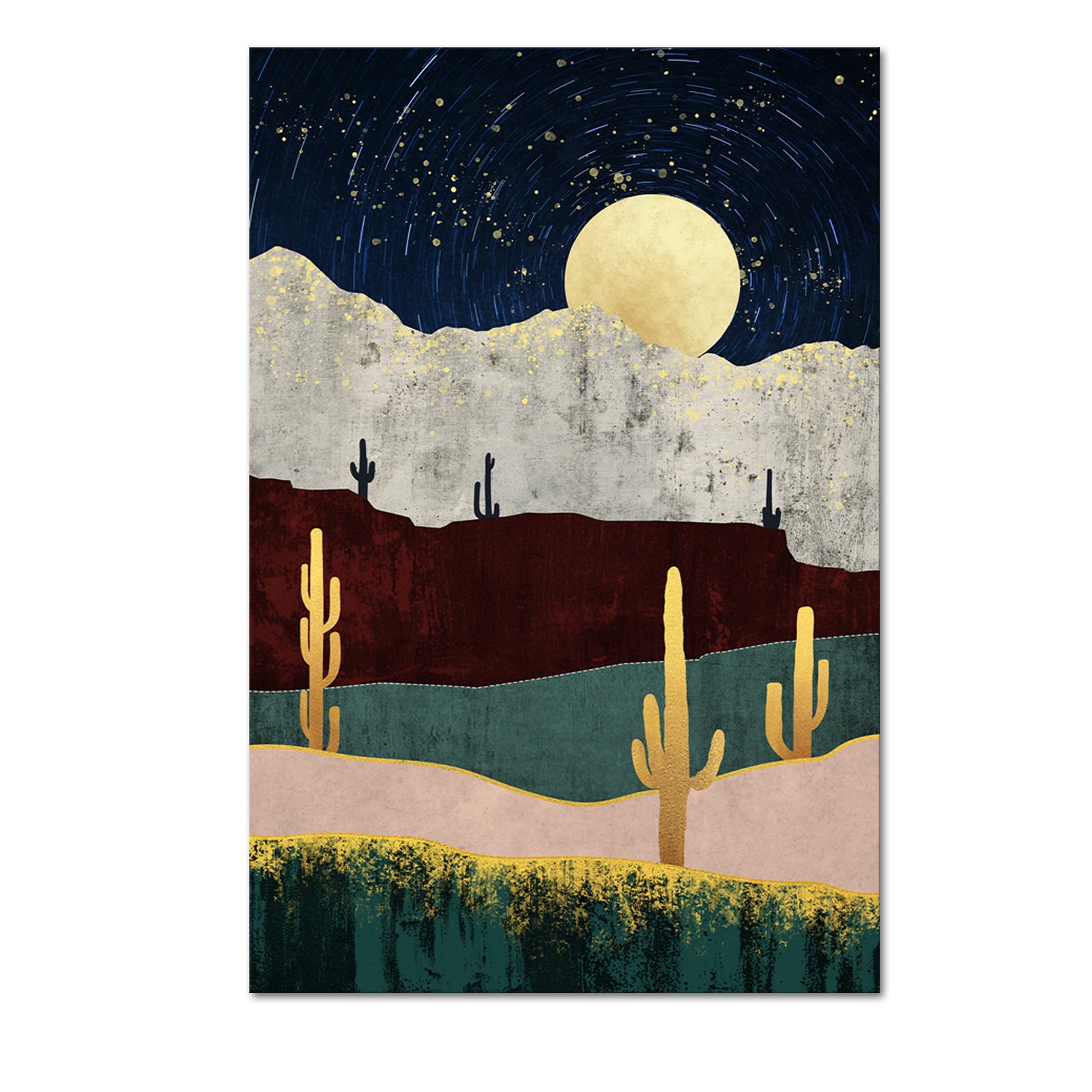 Abstract wind mountain forest cheap large canvas wall art under $50