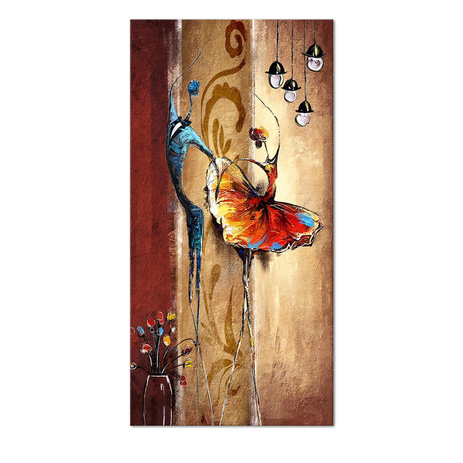 Dance Together personalized picture to canvas wall art 8x16 inches