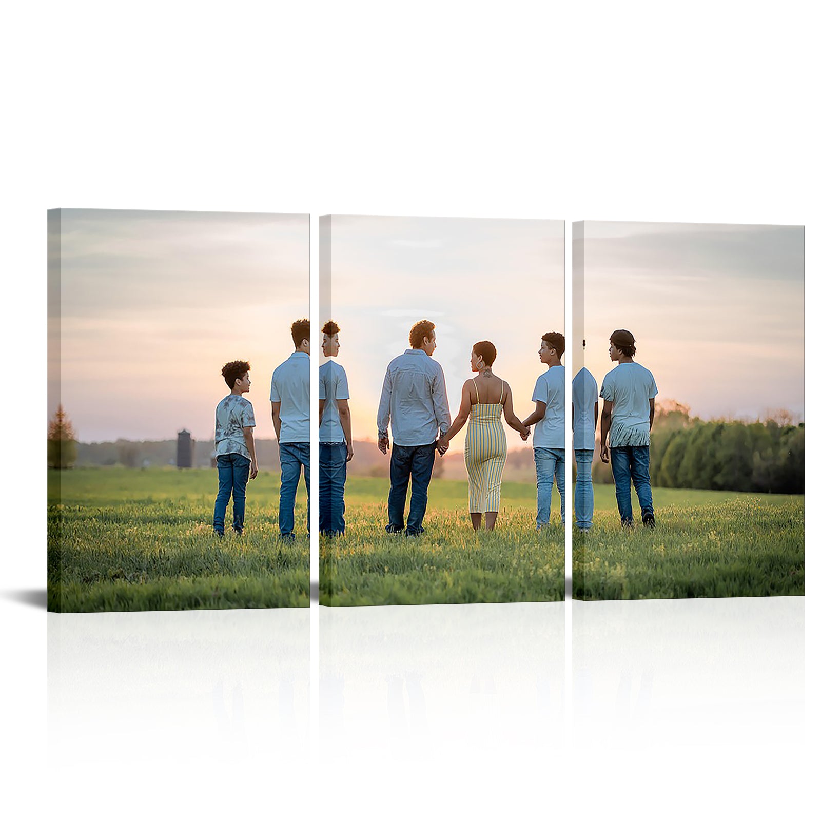 Personalized 3-panel custom wall print