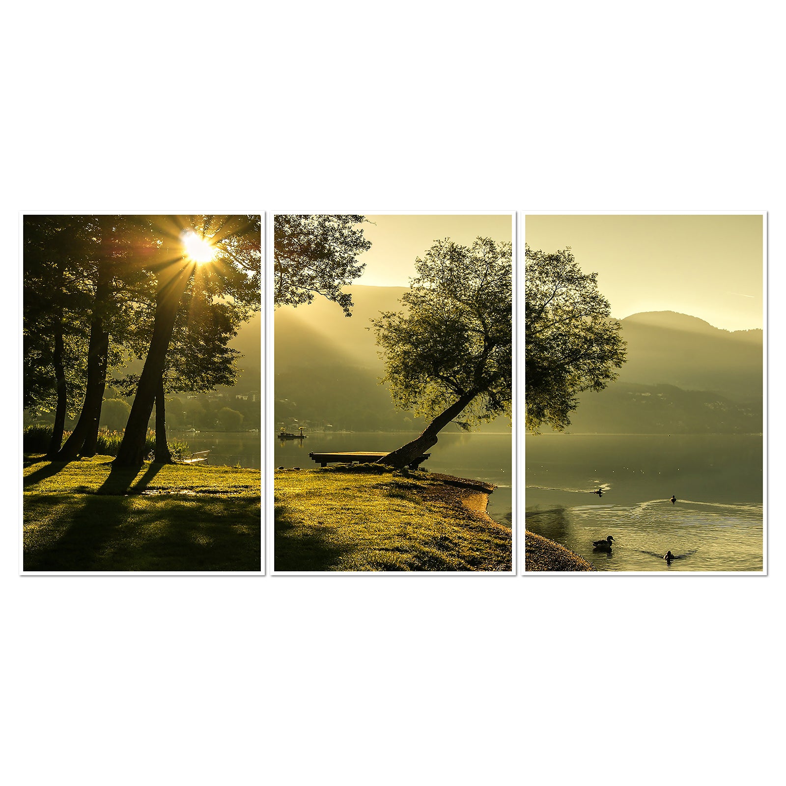 Custom 3-piece split scroll canvas print