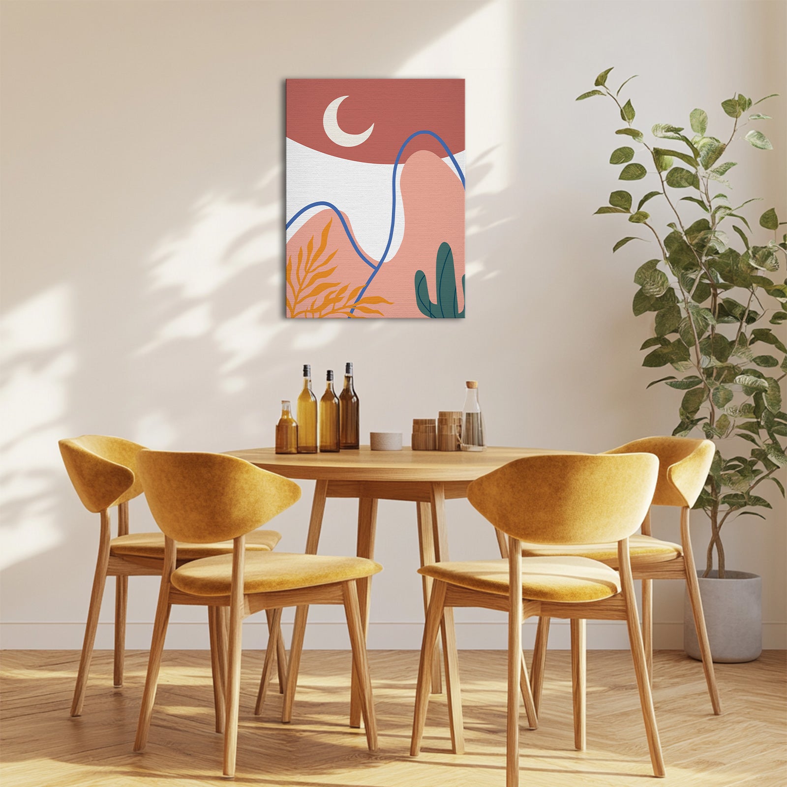 Minimalist Mountains canvas abstract canvas wall art for living room