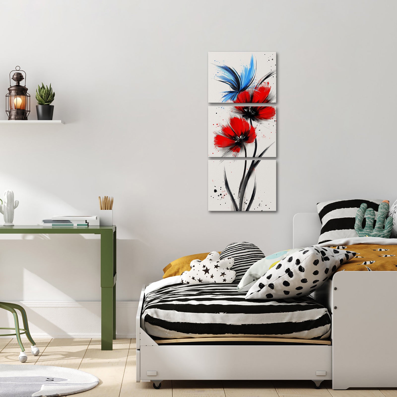 Abstract Bright Butterfly split canvas photo prints
