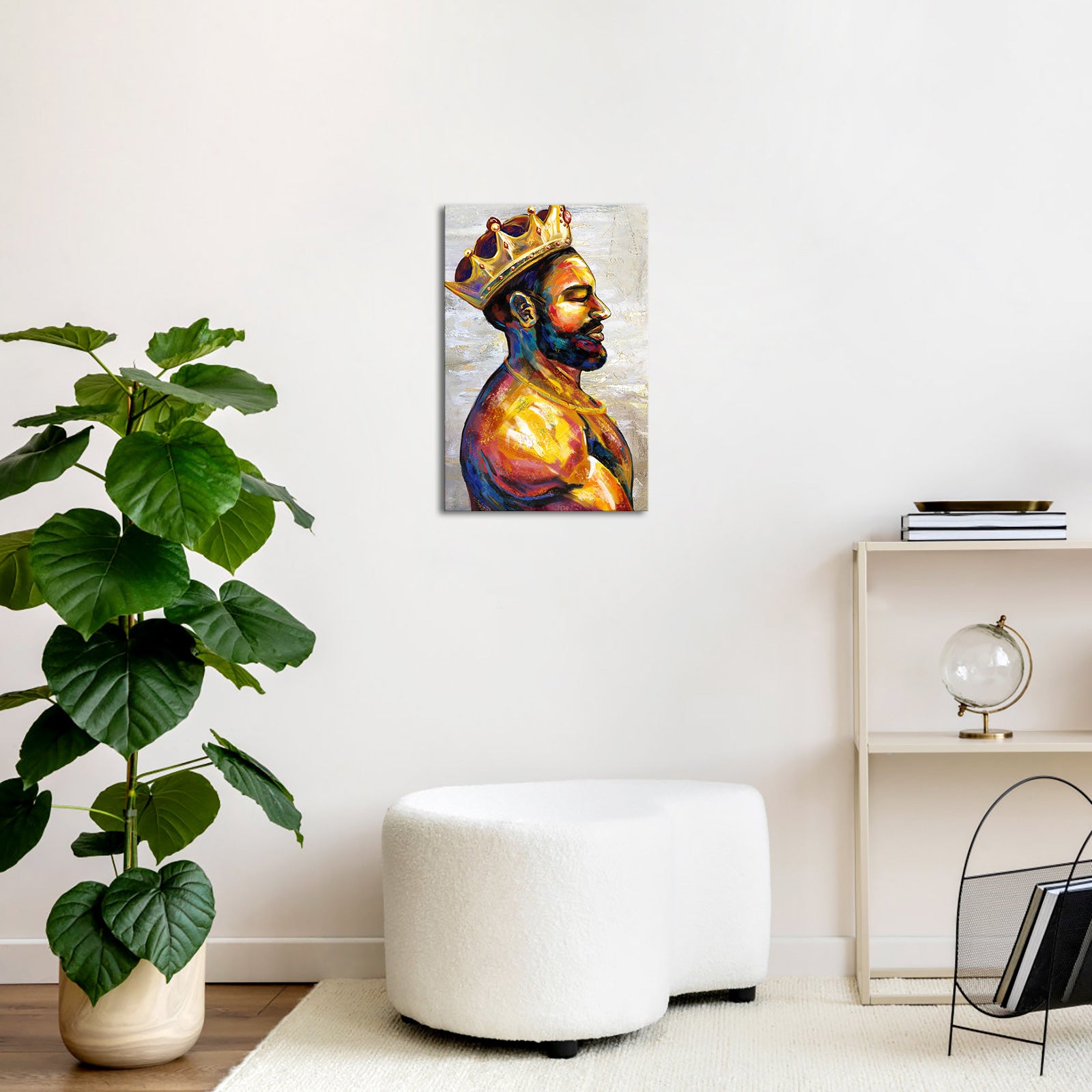 King Portrait 8x12 inches personalized collage canvas