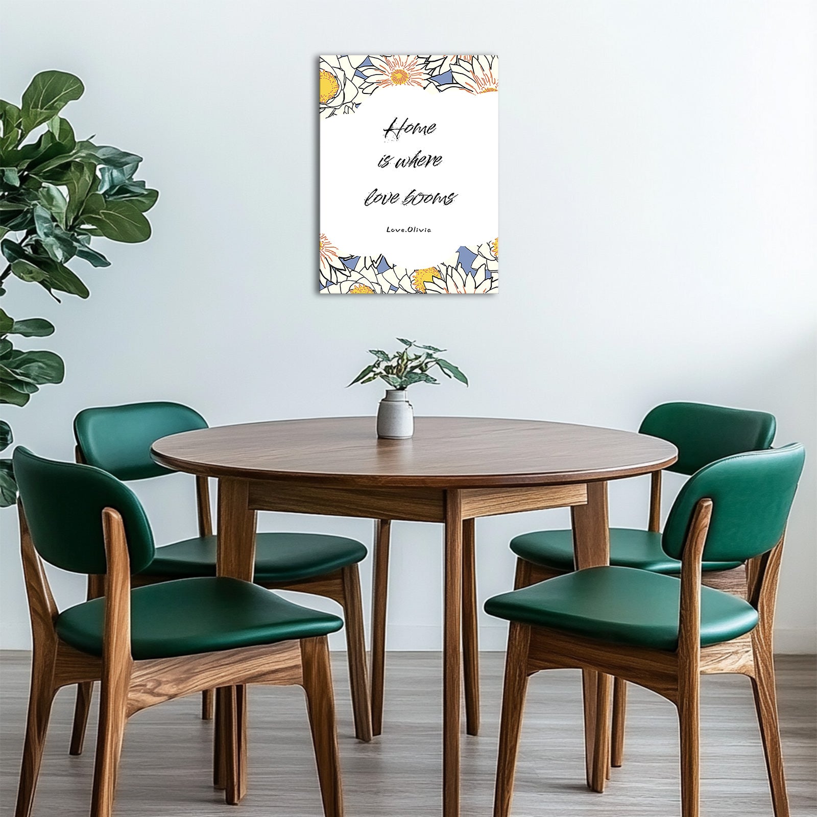 Personalized Family Sign Canvas Print