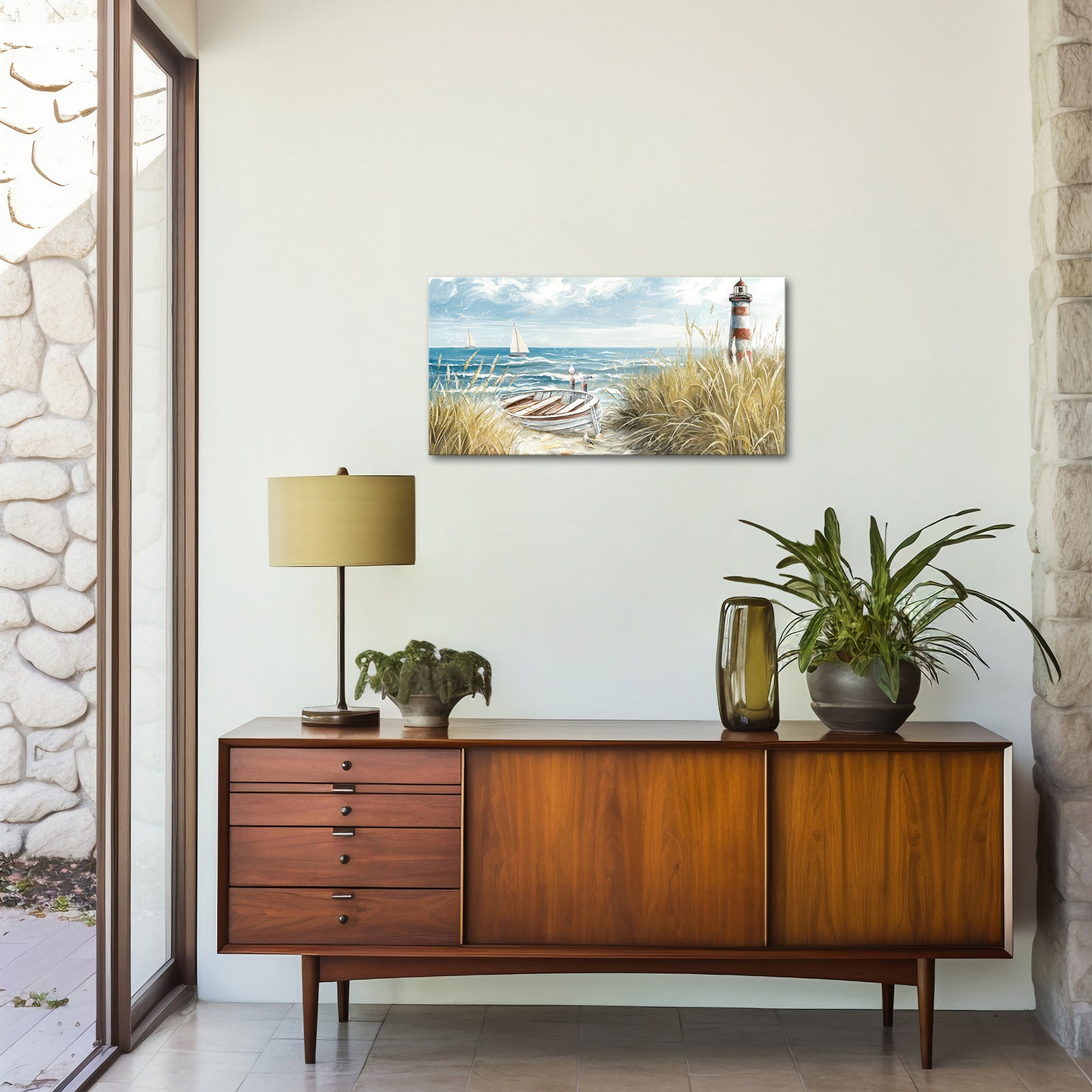 beach landscape personalized picture to canvas wall art