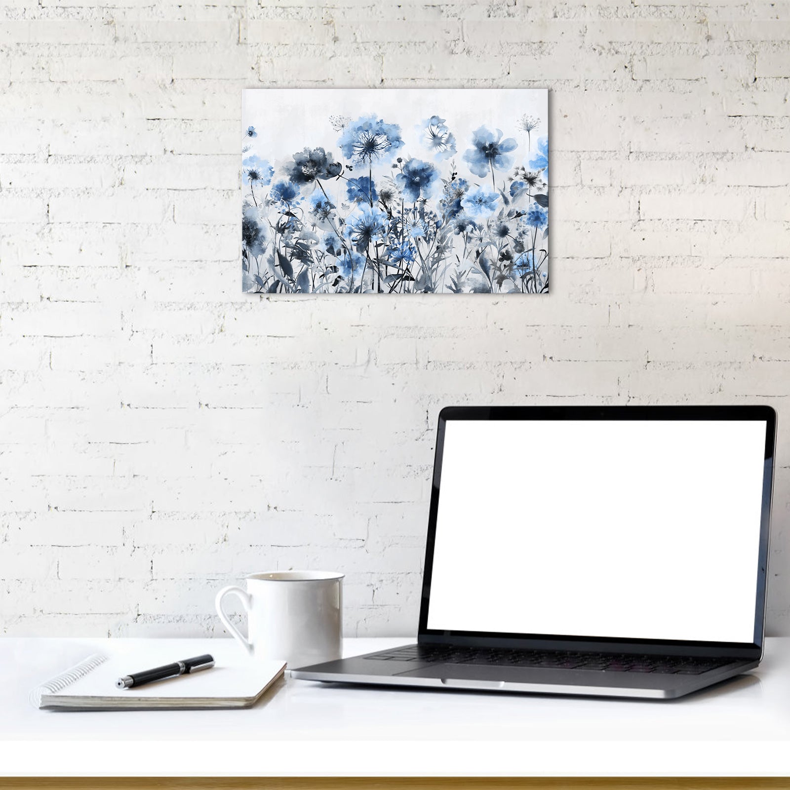 Watercolor Wildflower big canvas photo prints 12x18 inches