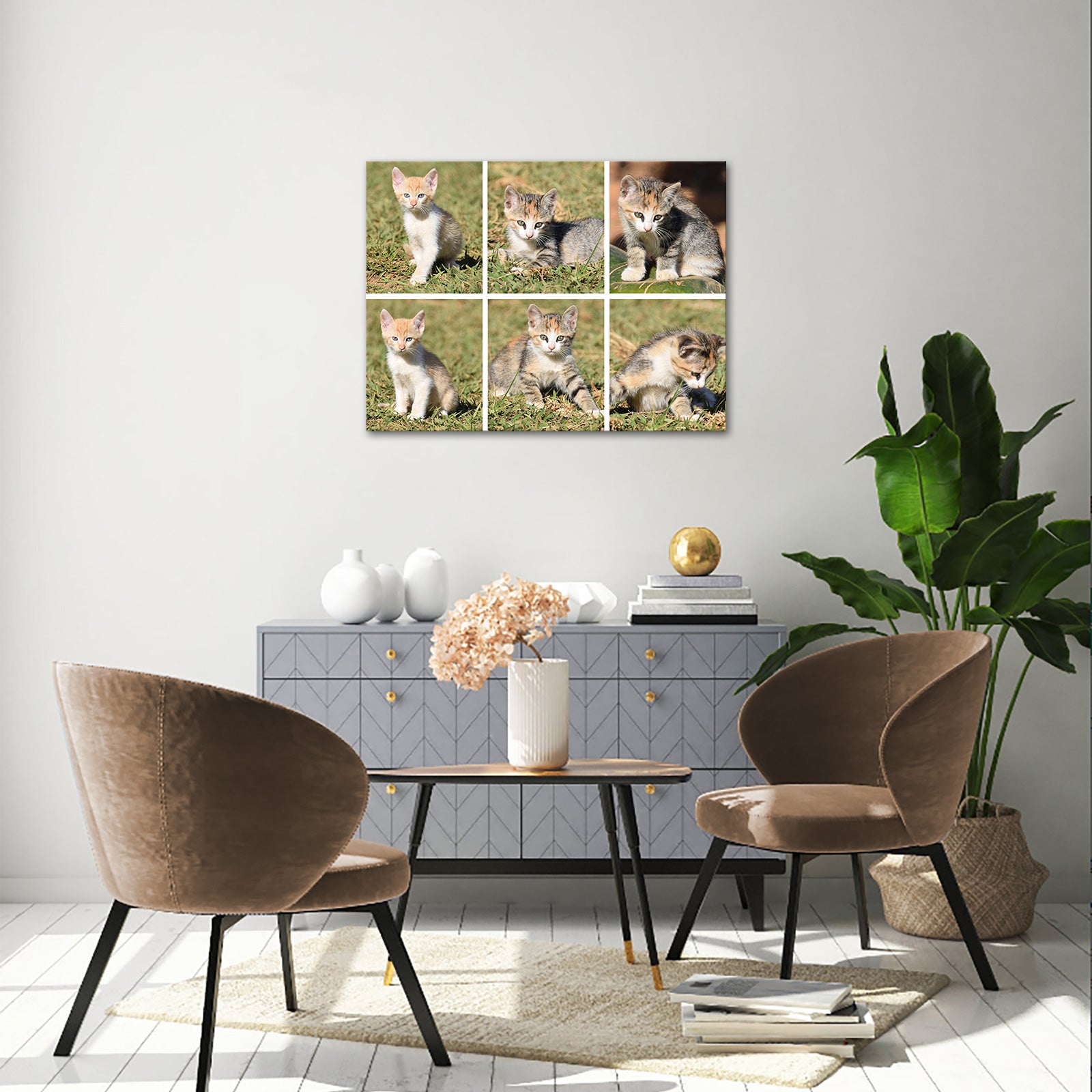 Pet memorial custom photo printing on the wall