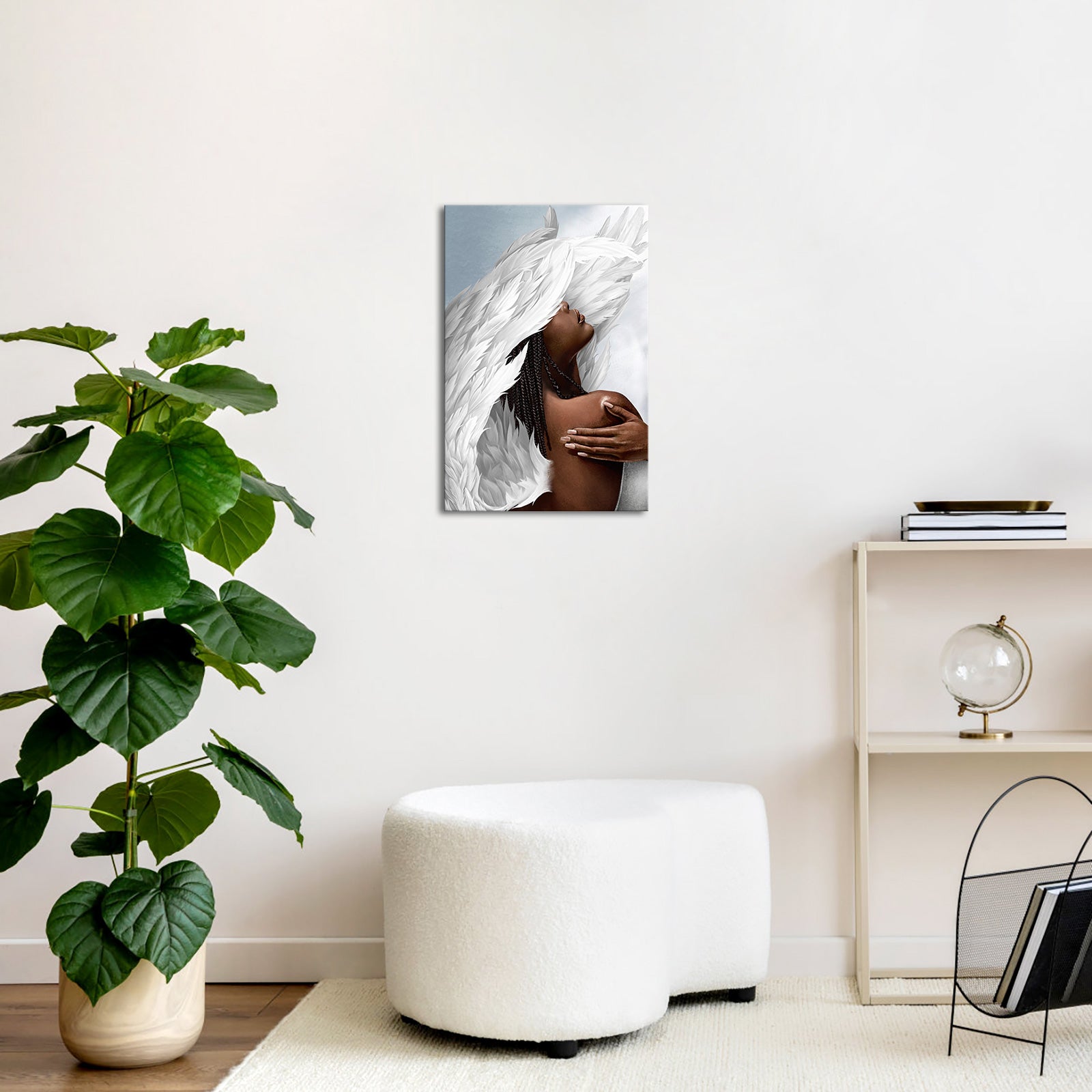 Angel Hug diy picture collage on canvas for bedroom wall 8x12 inches