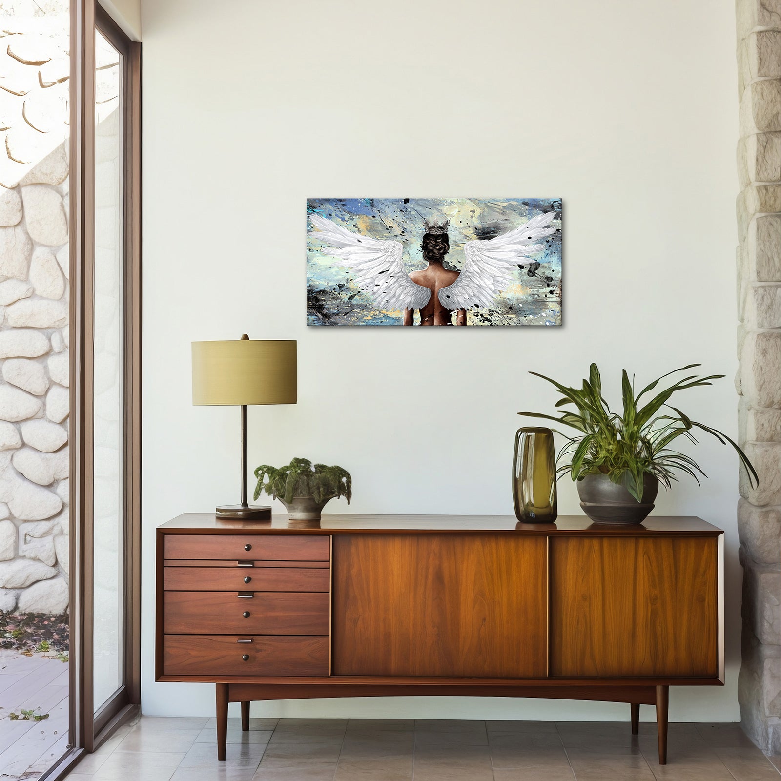 angel large custom canvas prints gentle high quality wall decoration