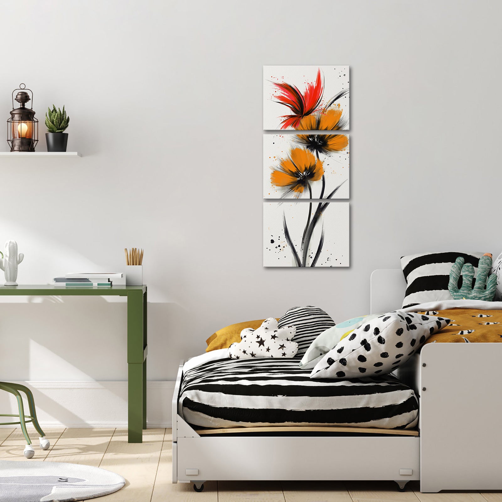 Abstract Bright Butterfly split canvas photo prints