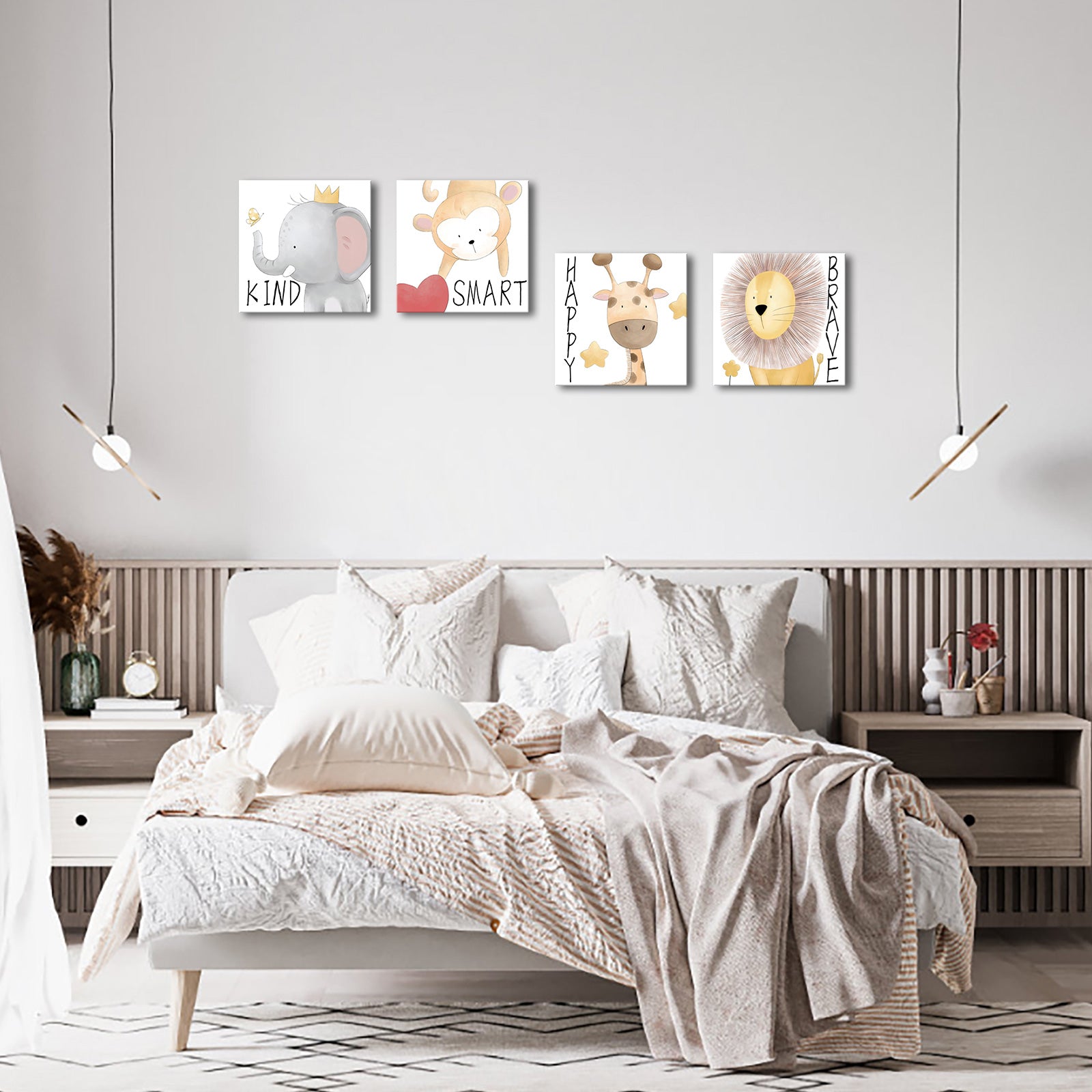 4-panel Quotes Animals Easy Canvas Print easy canvas prints