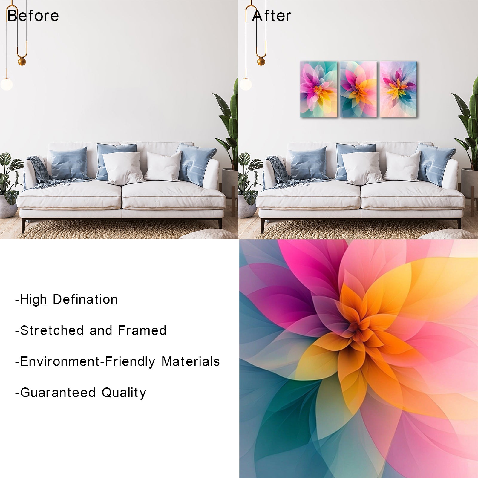 Abstract Colorful Floral