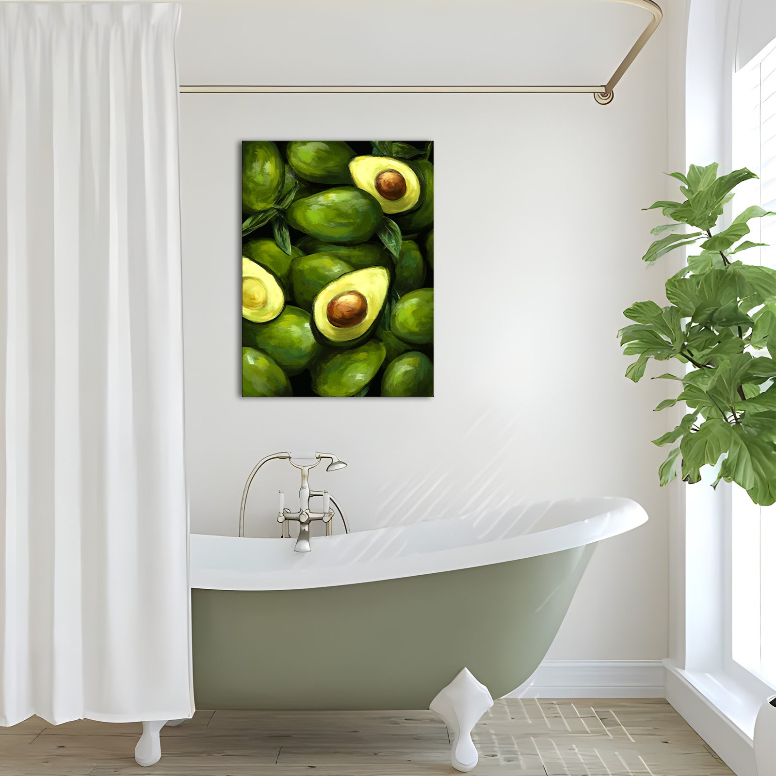 green canvas prints