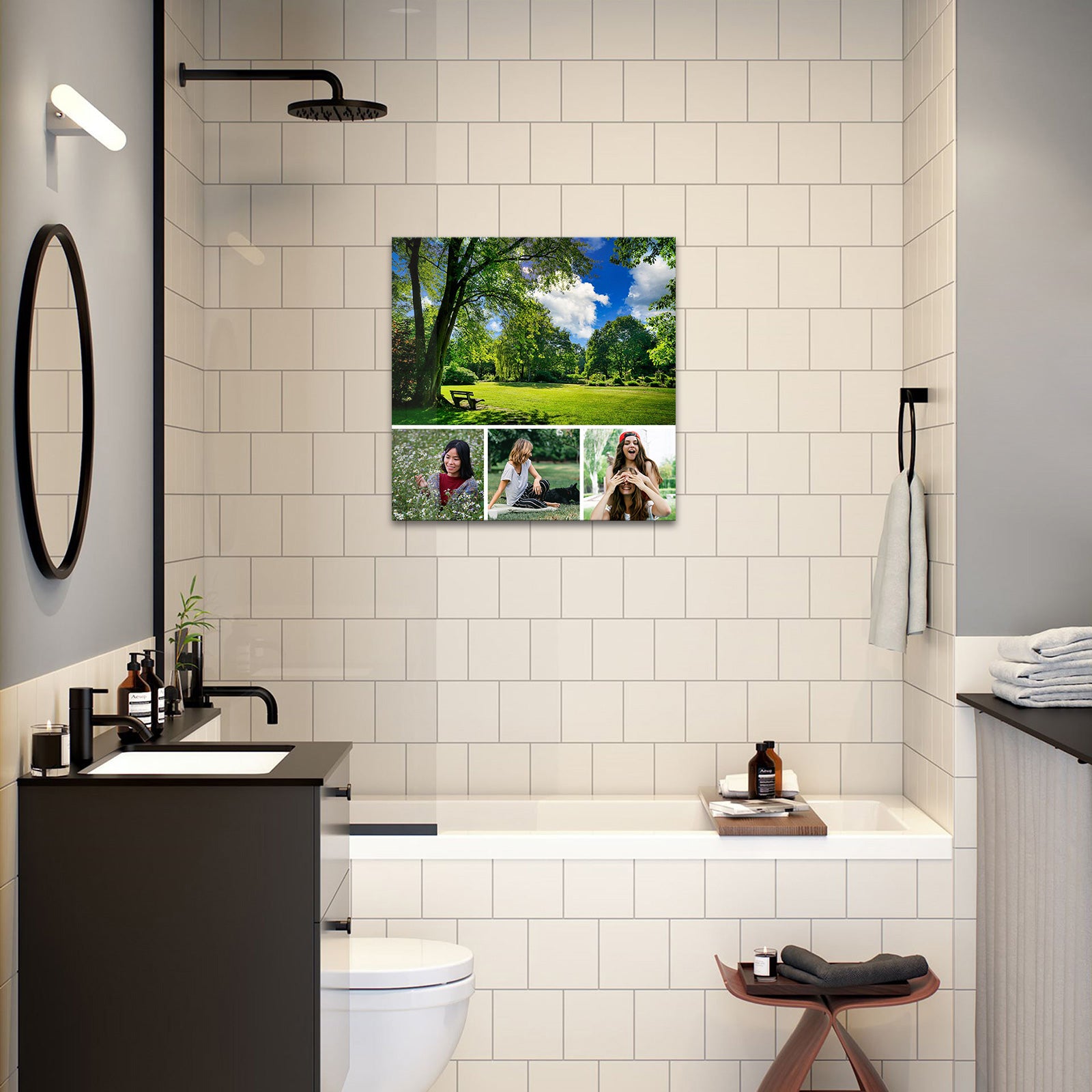 rectangular custom collage canvas