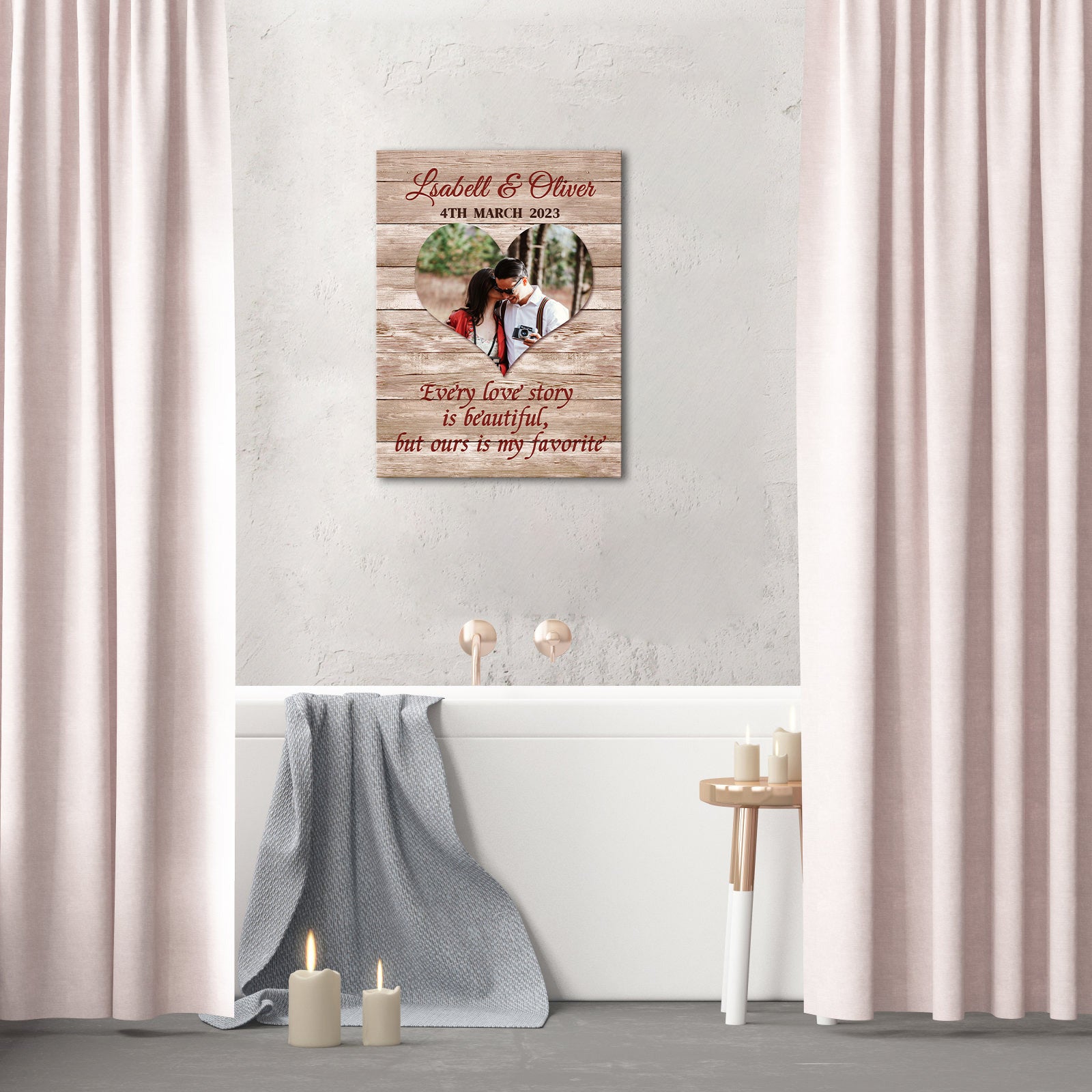 Custom Couple Canvas Wall Art