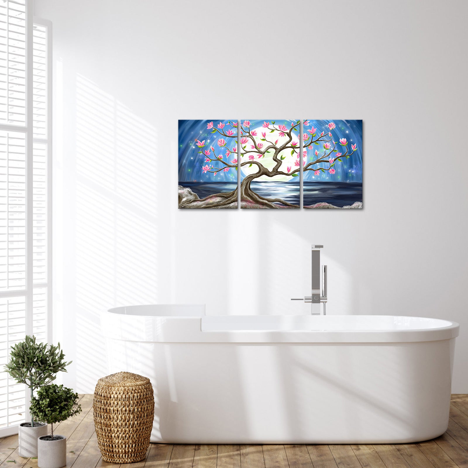 Seascape triptych landscape canvas print online