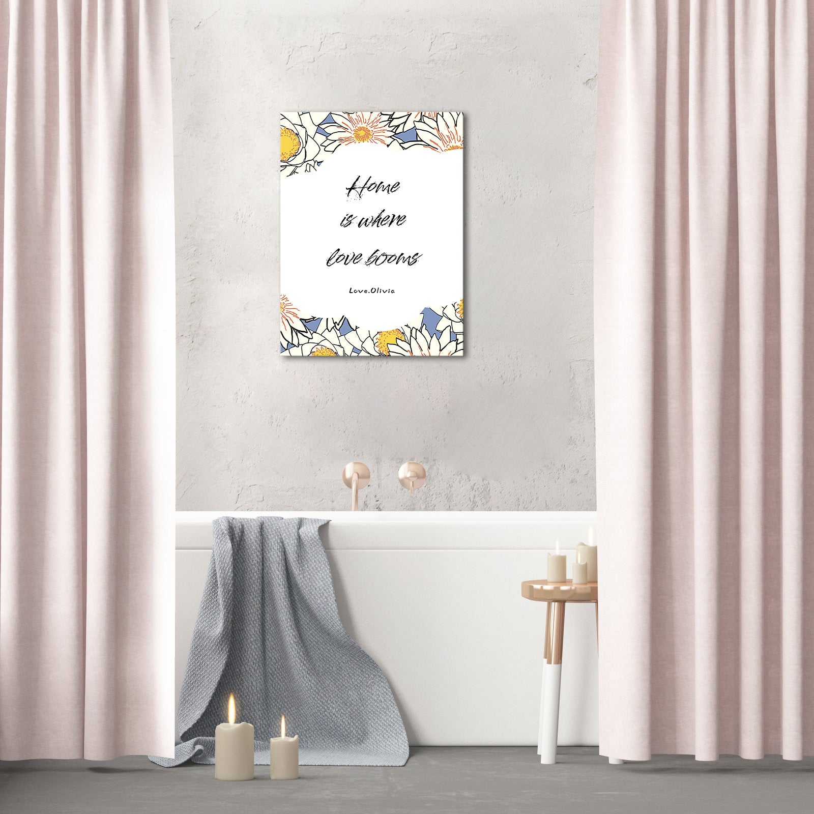 Personalized Family Sign Canvas Print