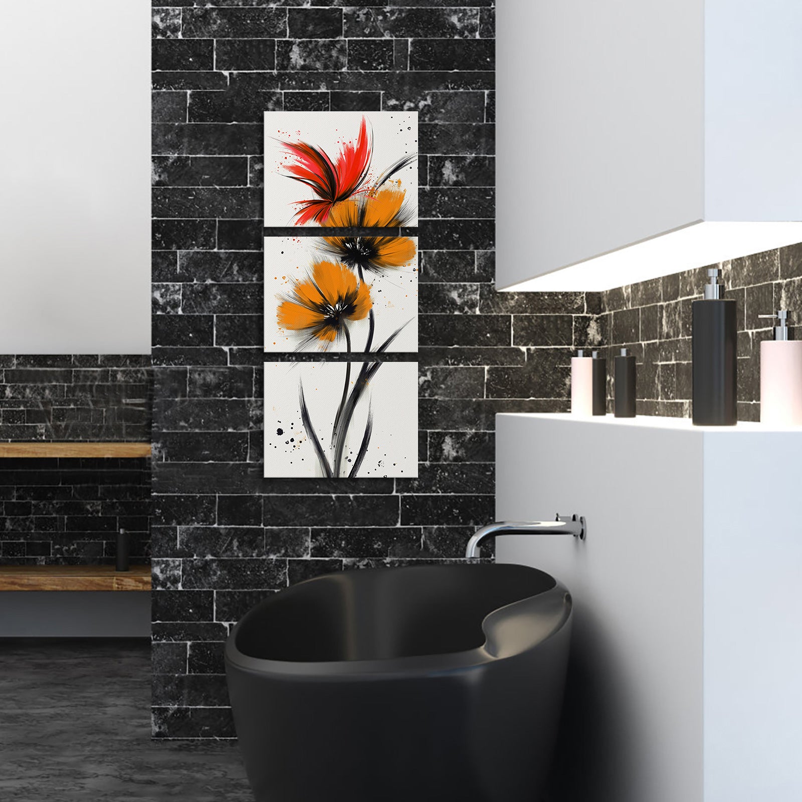 Abstract Bright Butterfly split canvas photo prints