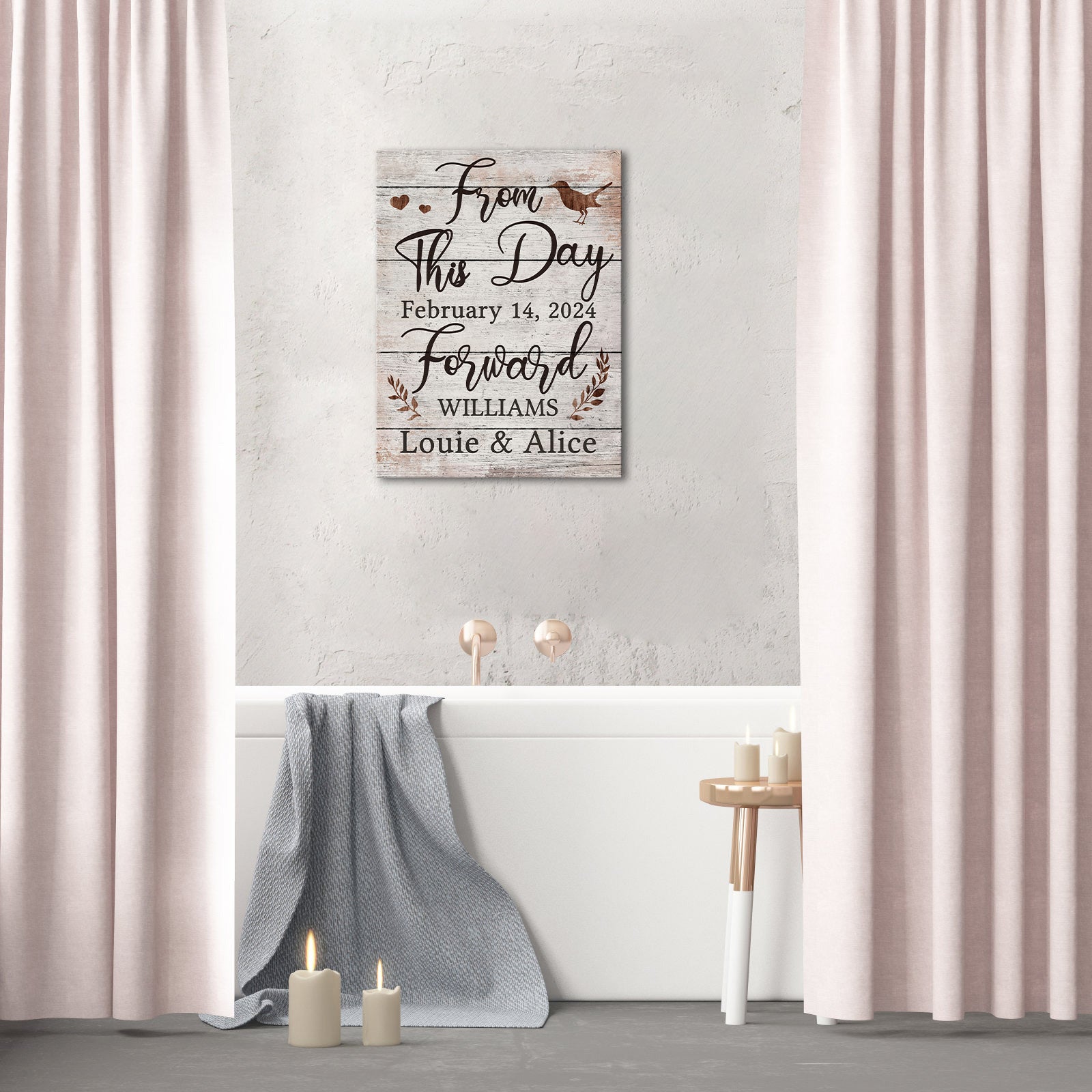 custom canvas wall art with words