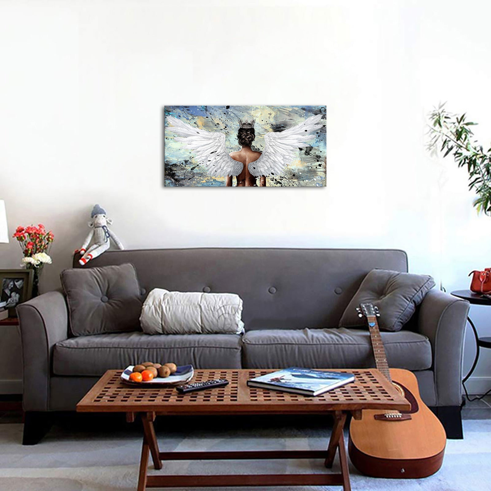 angel large custom canvas prints gentle high quality wall decoration