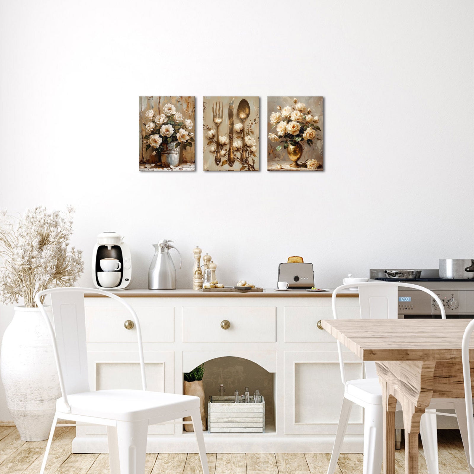 Retro Roses Antique Gold Cutlery