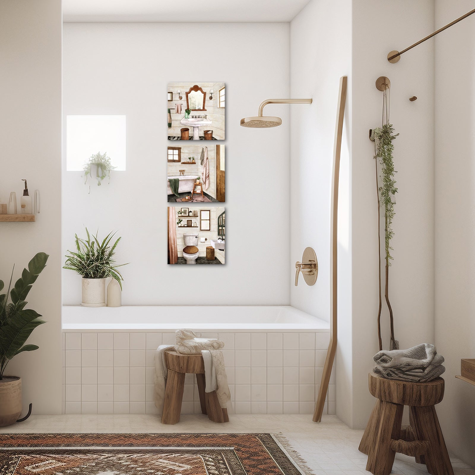Charming Farmhouse-Style Bathroom