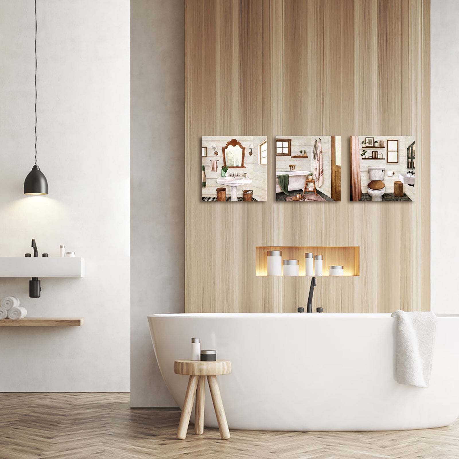 Charming Farmhouse-Style Bathroom