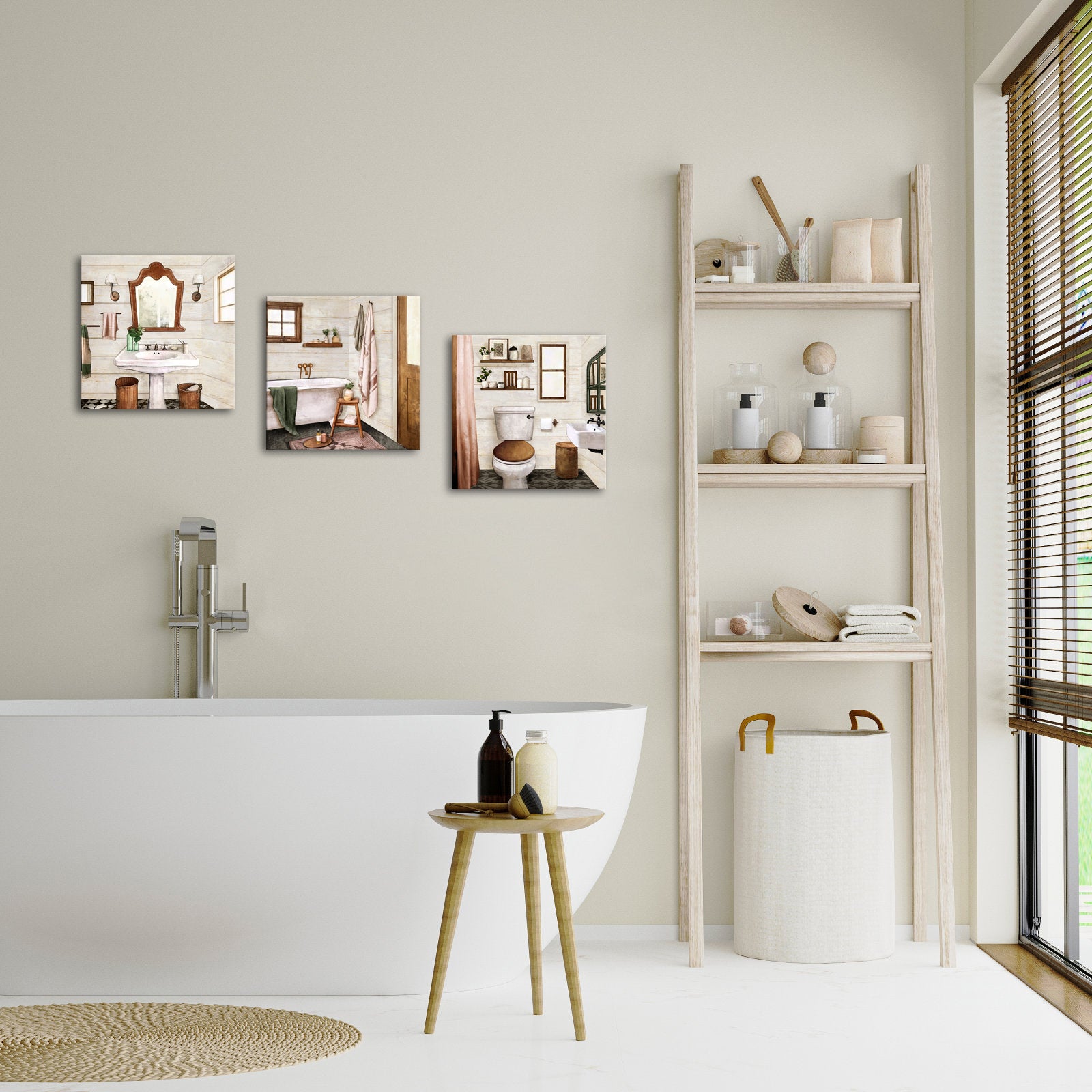 Charming Farmhouse-Style Bathroom