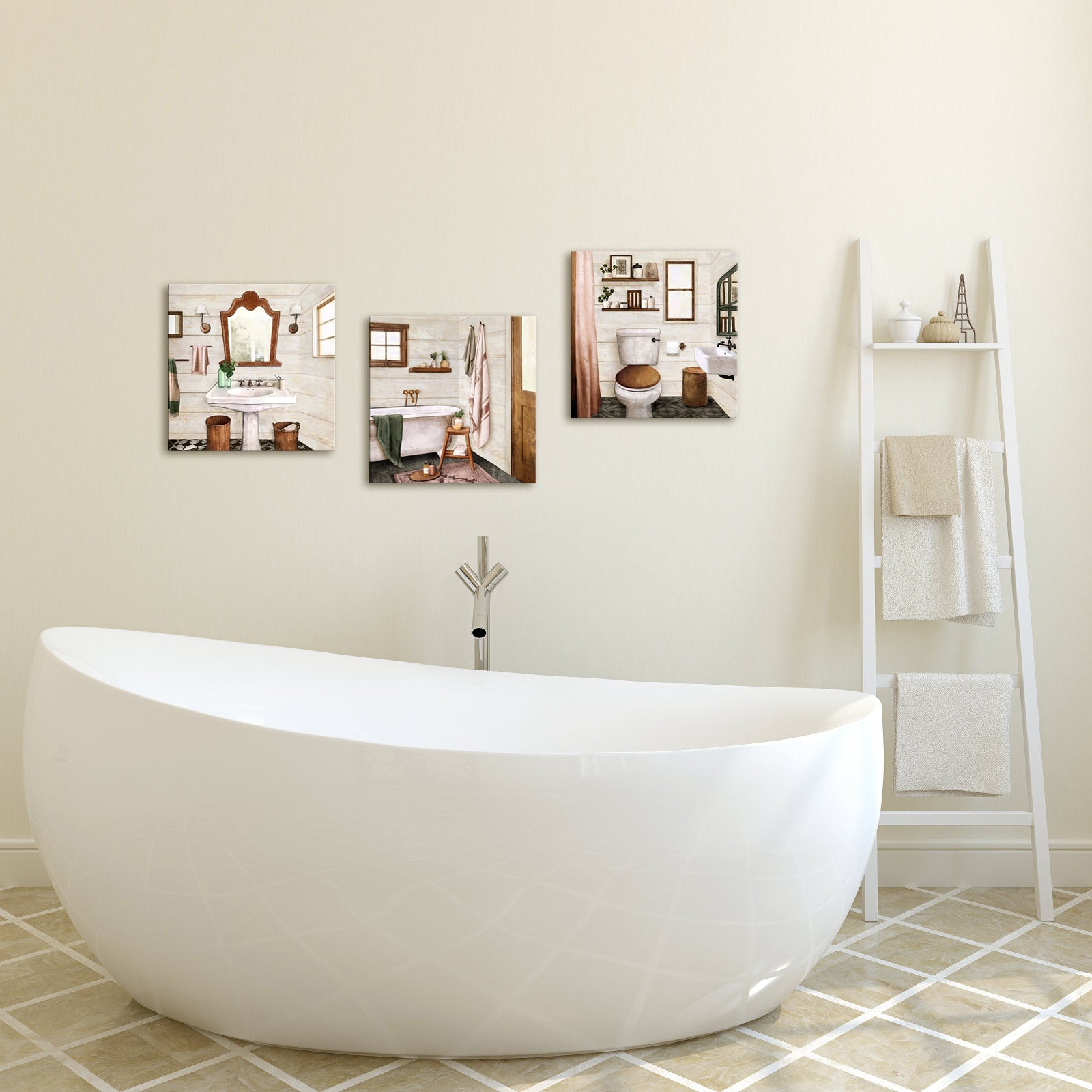 Charming Farmhouse-Style Bathroom