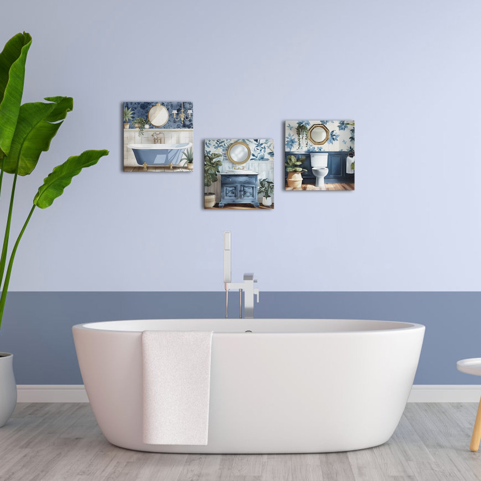 Serene Blue Bathroom