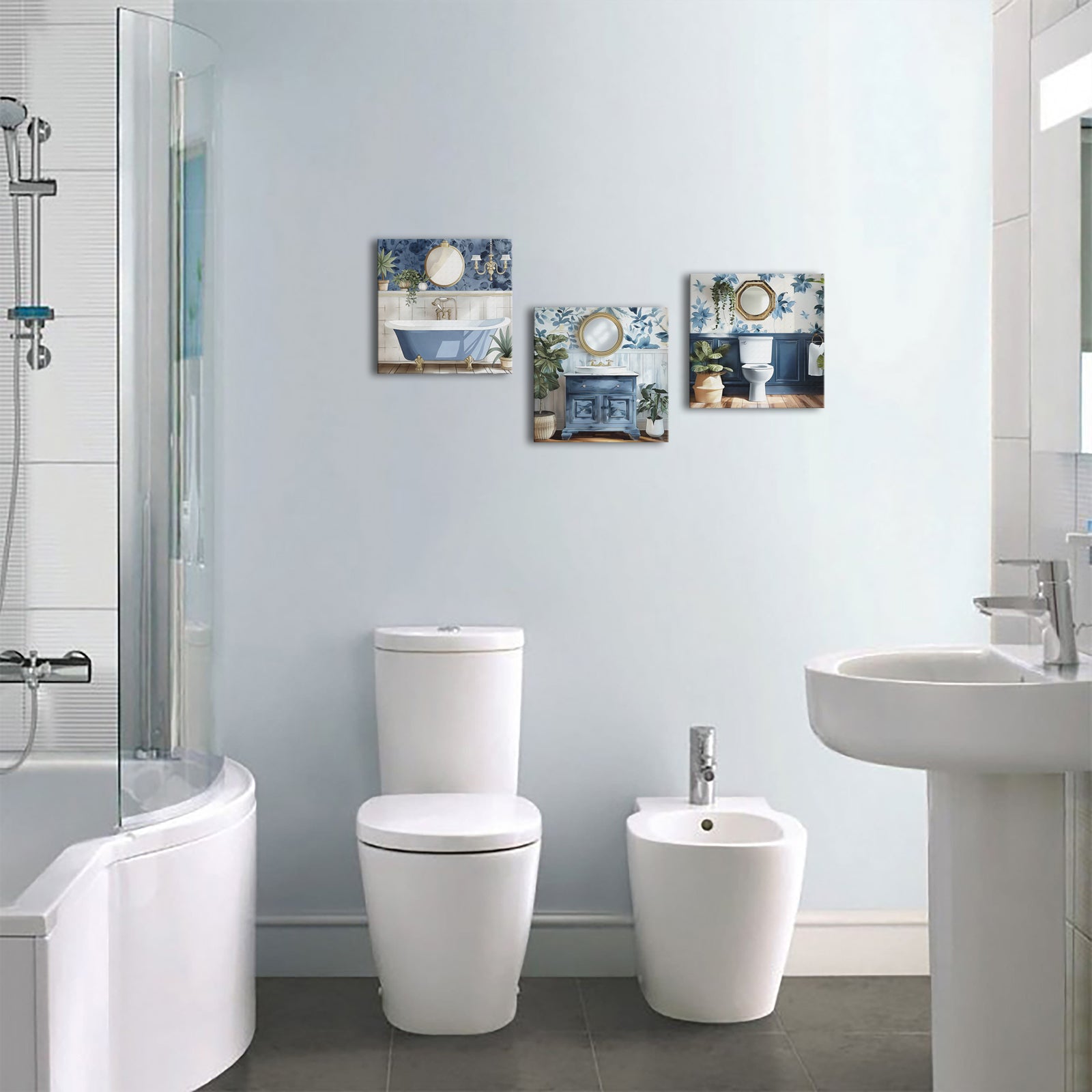 Serene Blue Bathroom