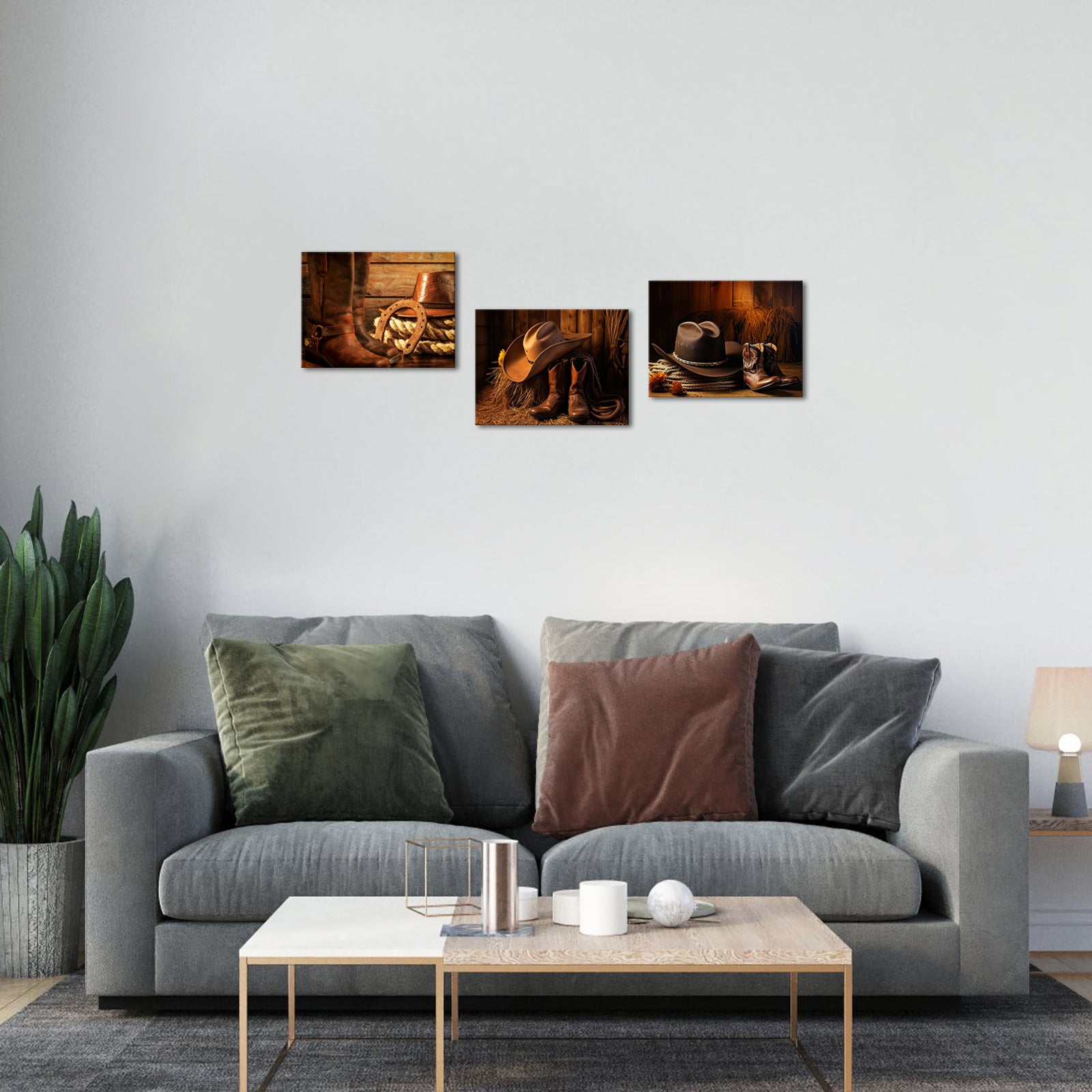 Vintage Cowboy Hat Boots