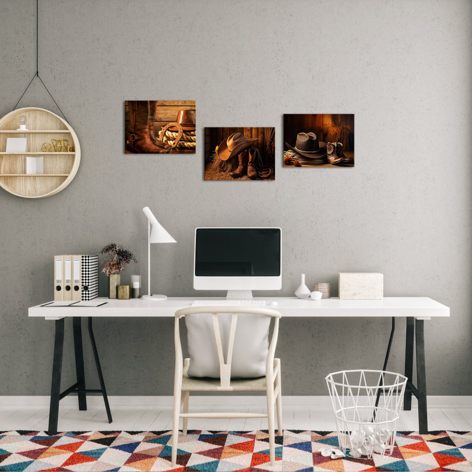 Vintage Cowboy Hat Boots