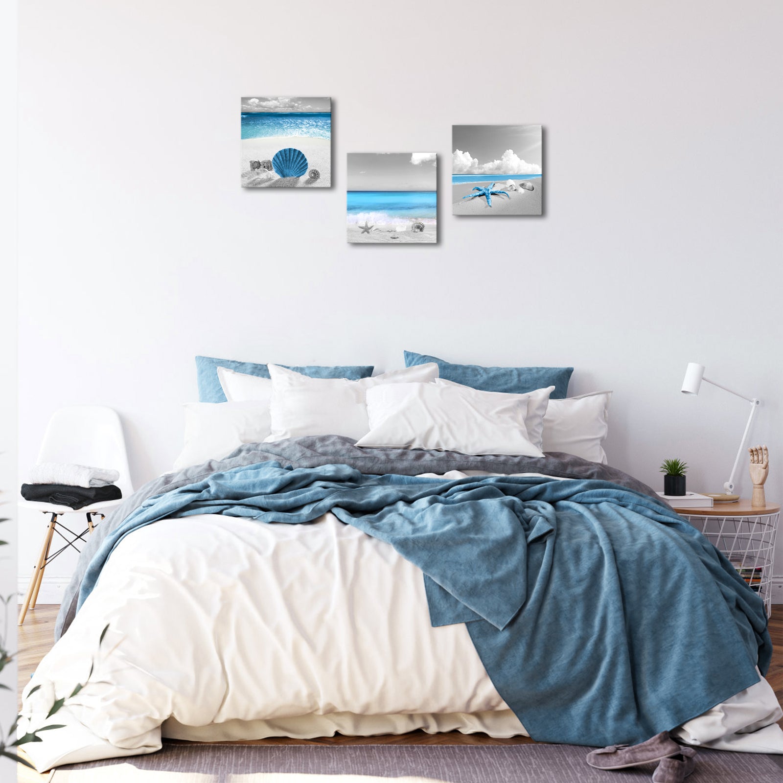 Sandy Beach With Seashells And Starfish