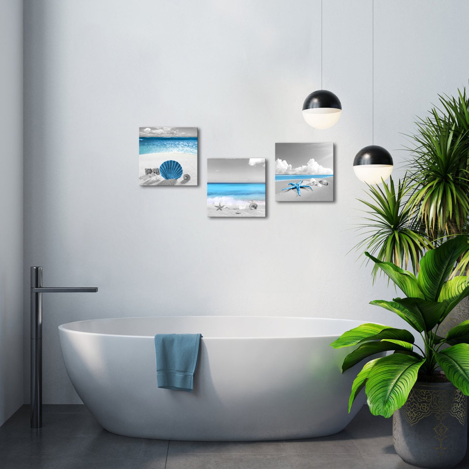 Sandy Beach With Seashells And Starfish