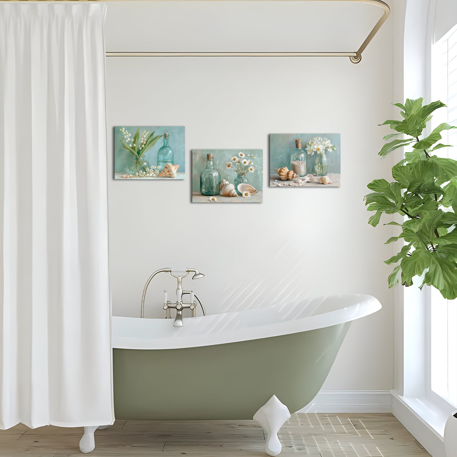 Summer beach symbol photography print art suitable for bathroom