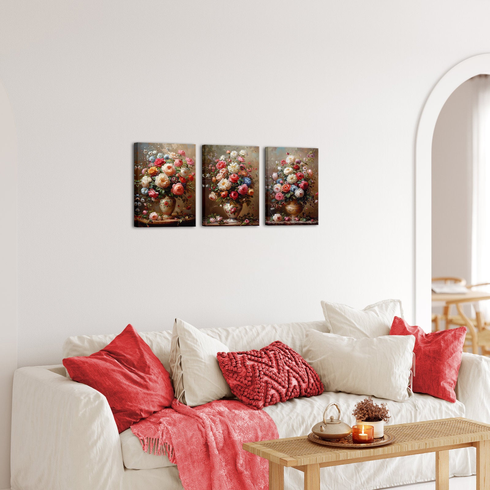Vintage Bouquet Artwork Custom Canvas Prints