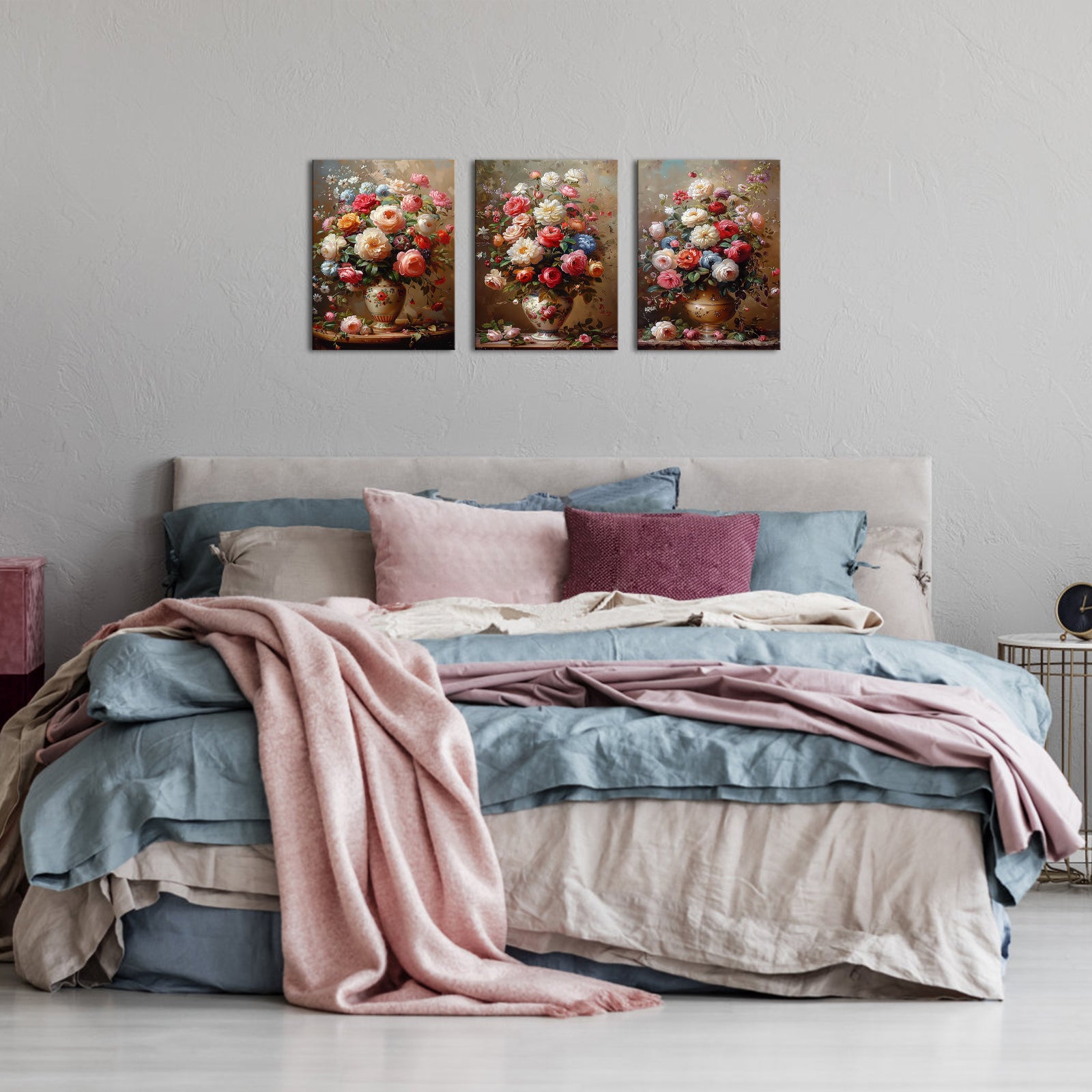 Vintage Bouquet Artwork Custom Canvas Prints