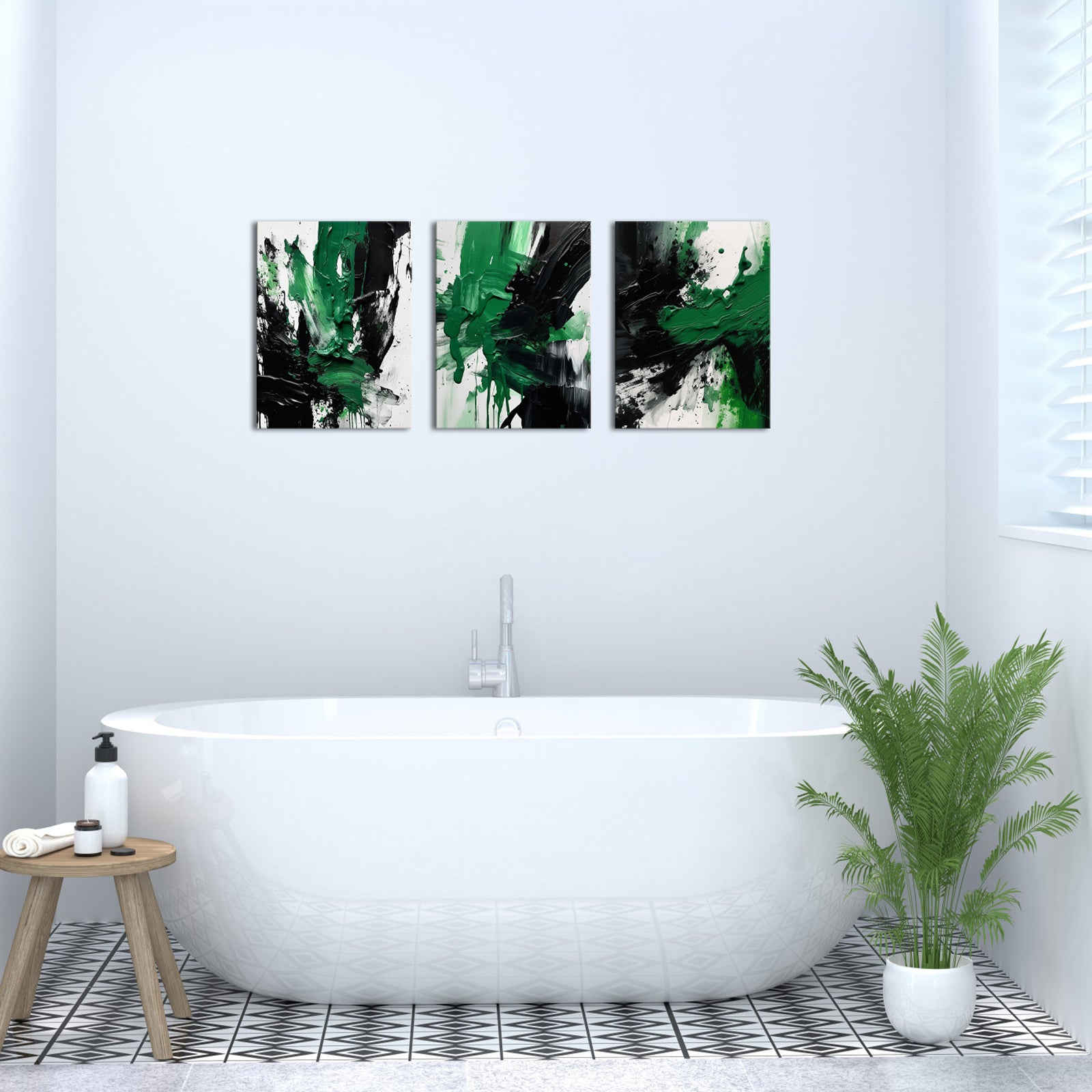 Abstract canvas art inspired doodle design