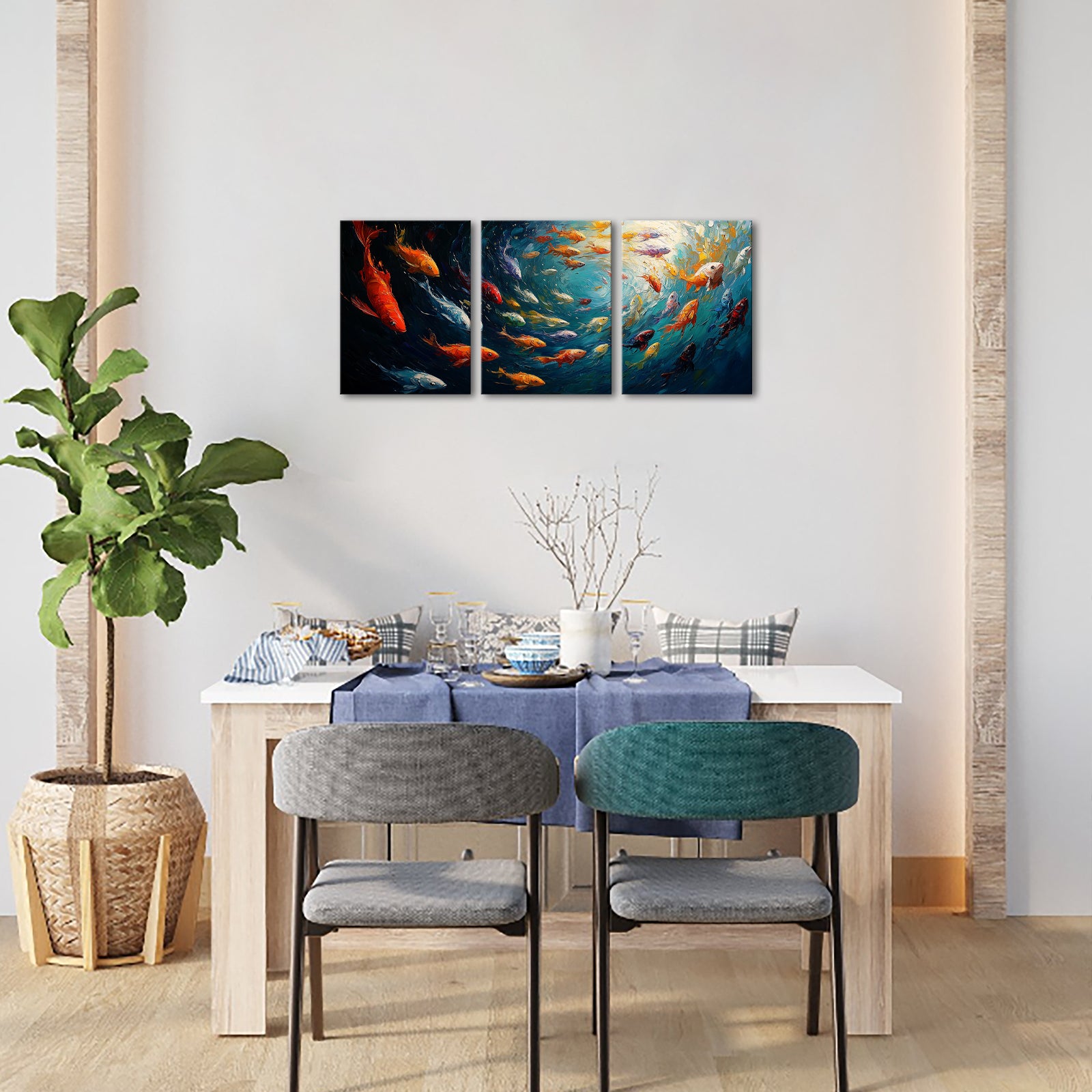 Fantasy Ocean World Split Canvas Print