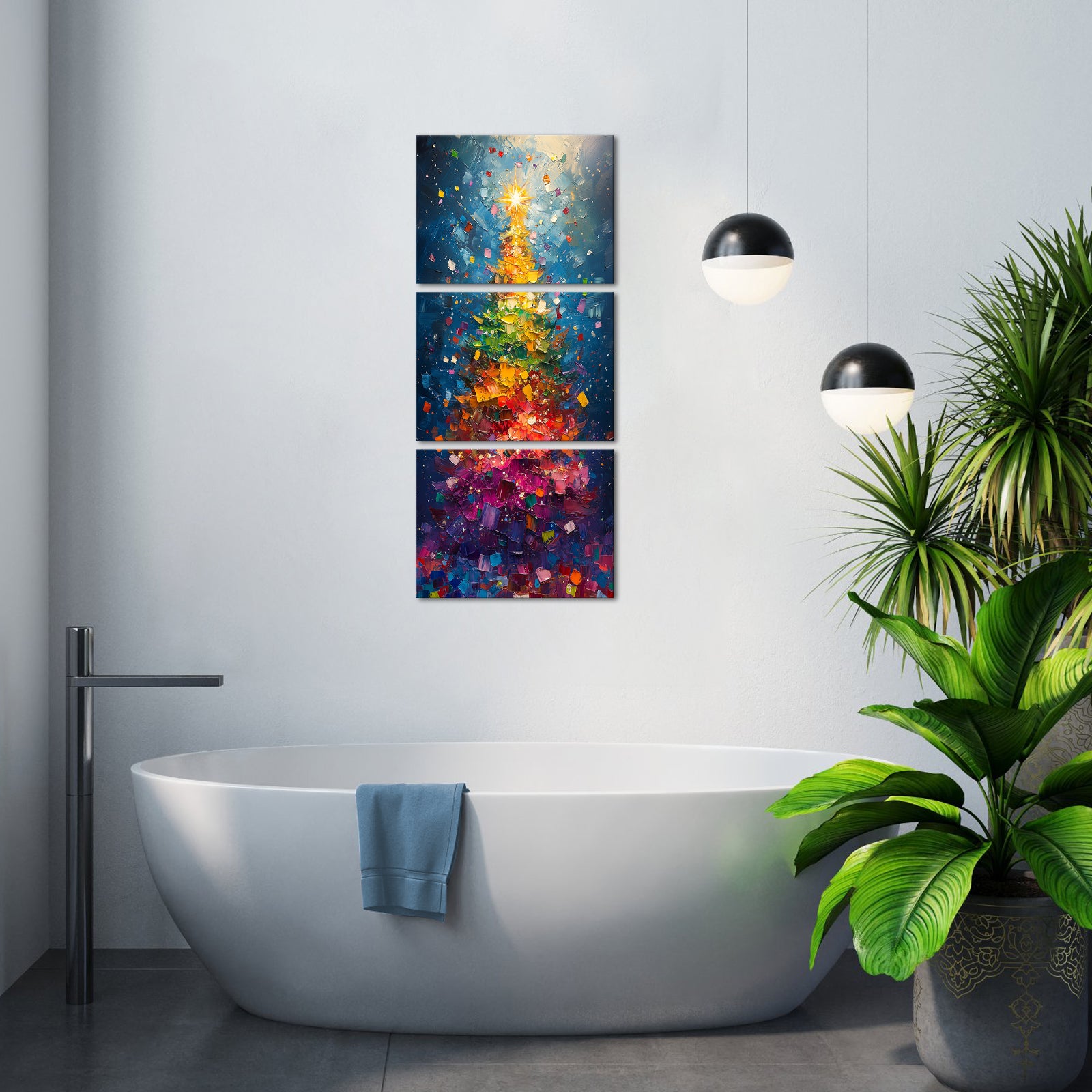 Split Christmas Tree Wall Art Decoration Limited Time Offer